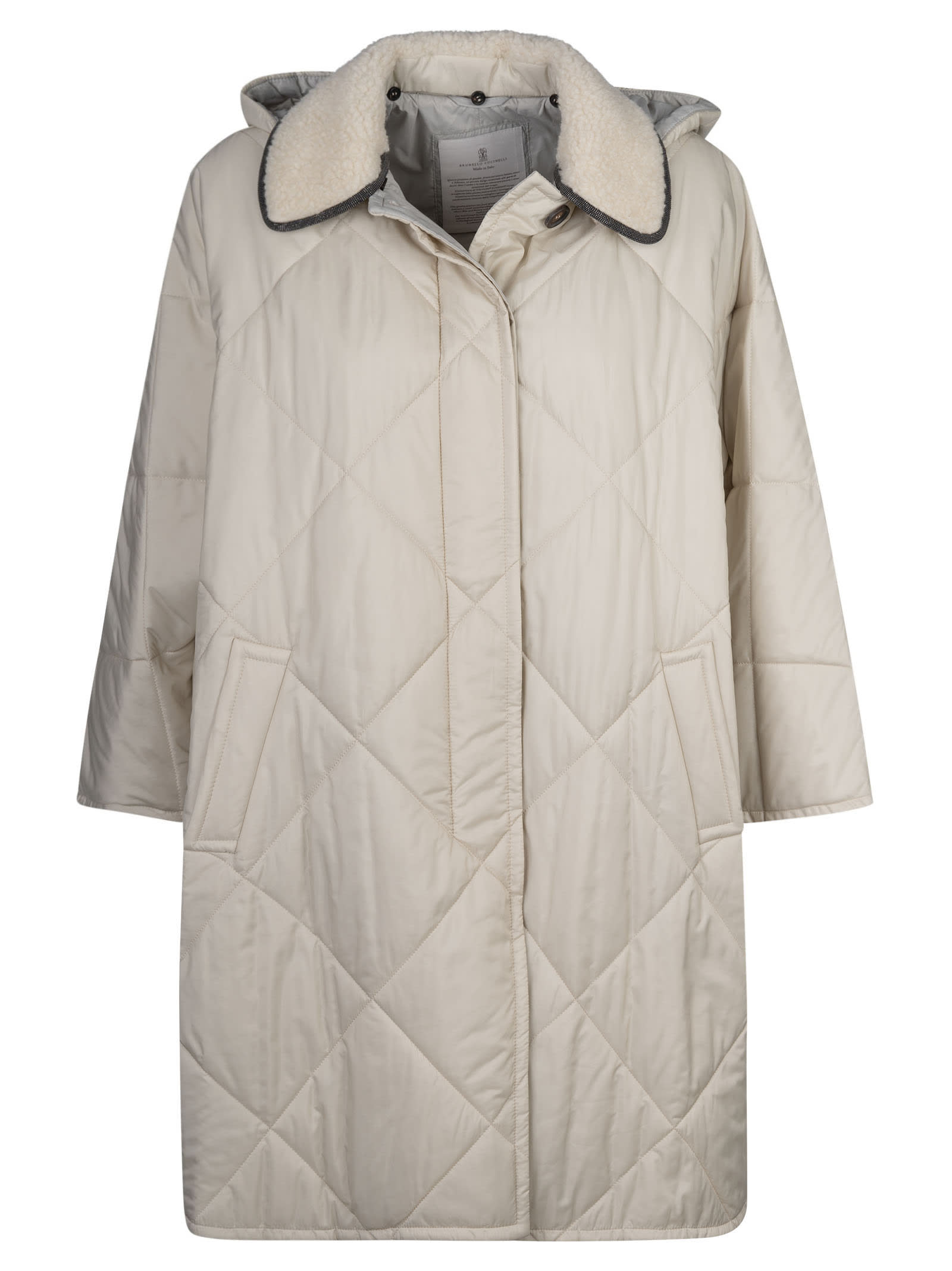 Shop Brunello Cucinelli Quilted Water-repellent Raincoat