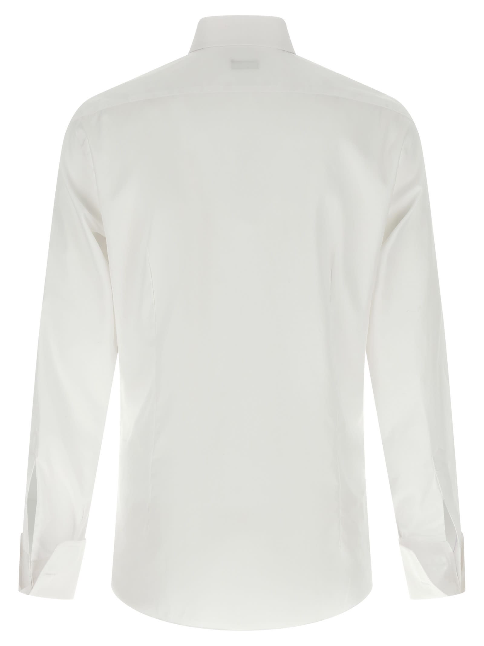 Barba Napoli Honeycomb-pattern Cotton Shirt In Multi