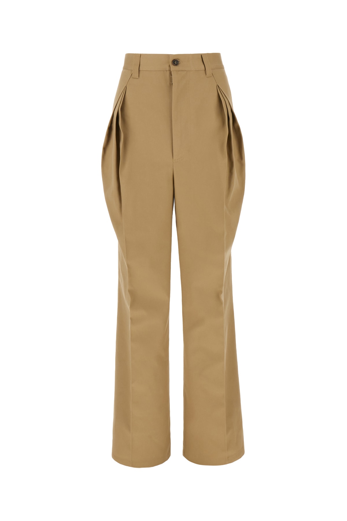 Maison Margiela Biscuit Polyester Blend Pants In Beige