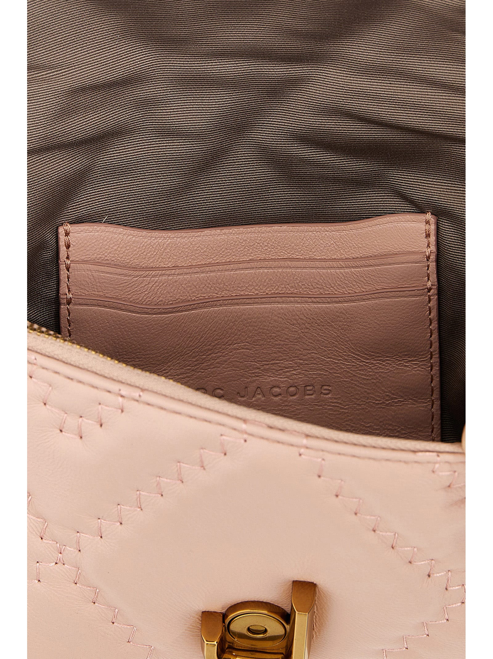 Shop Marc Jacobs Logo Shoulder Bag In Rose