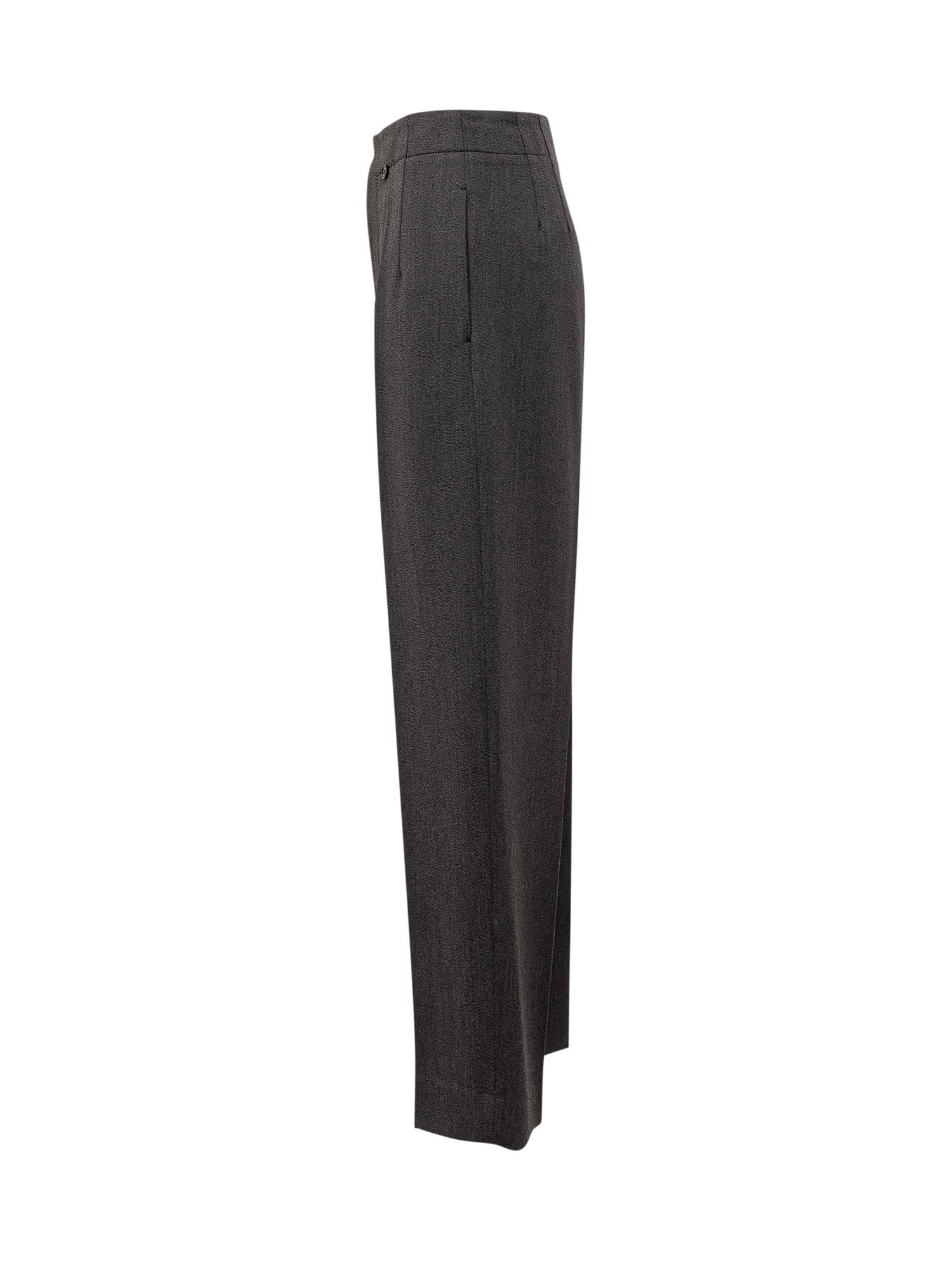 Shop Victoria Beckham Trousers In Charcoal