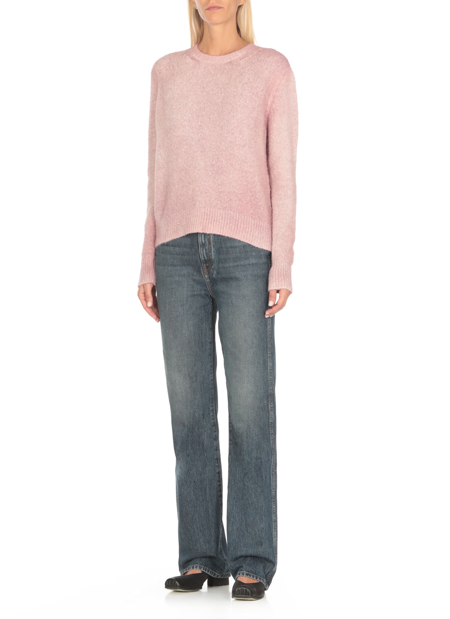 Shop Avant Toi Cotton Sweater In Pink