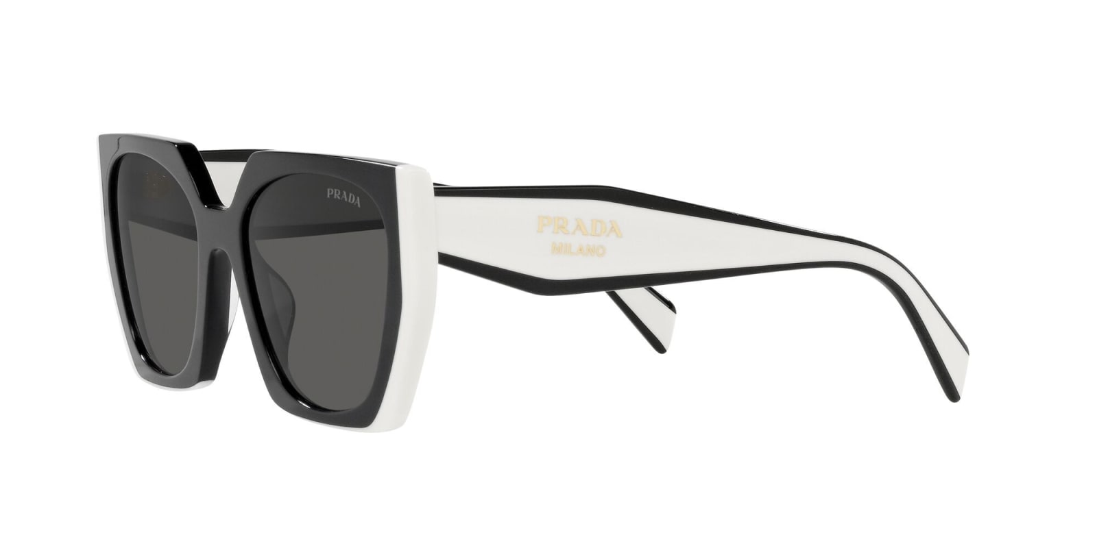 Prada Pr 15ws 1ab5z1 Geometric Polarized Sunglasses In Brown