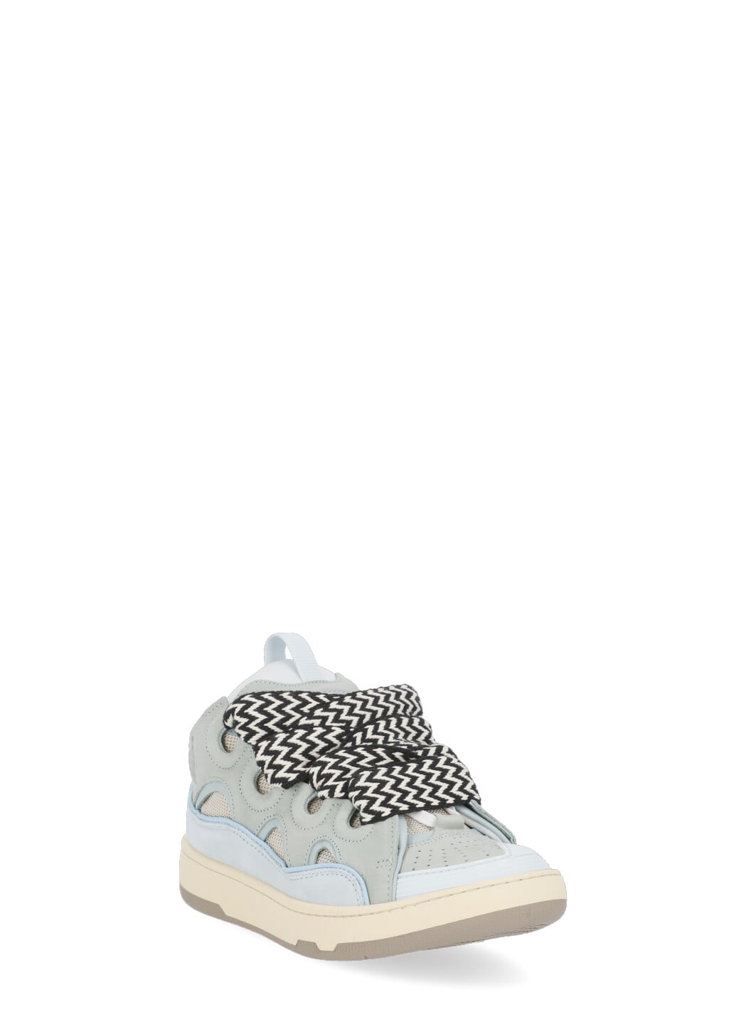 Shop Lanvin Curb Sneakers In Light Blue