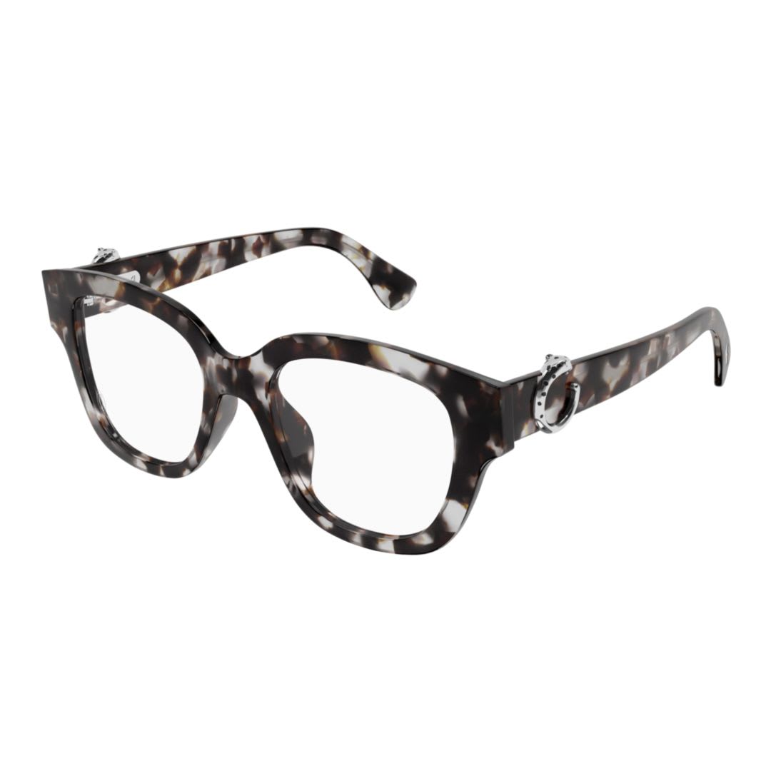 Cartier Rectangle Frame Glasses In Black