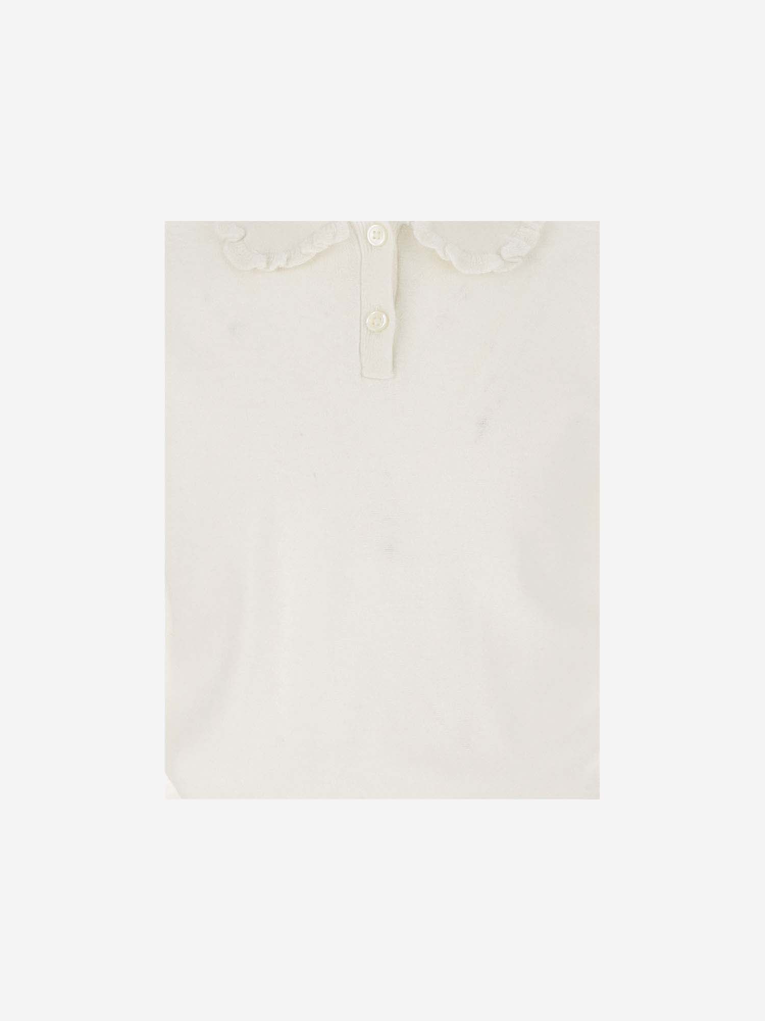 Shop Bonpoint Cotton And Linen Polo Shirt