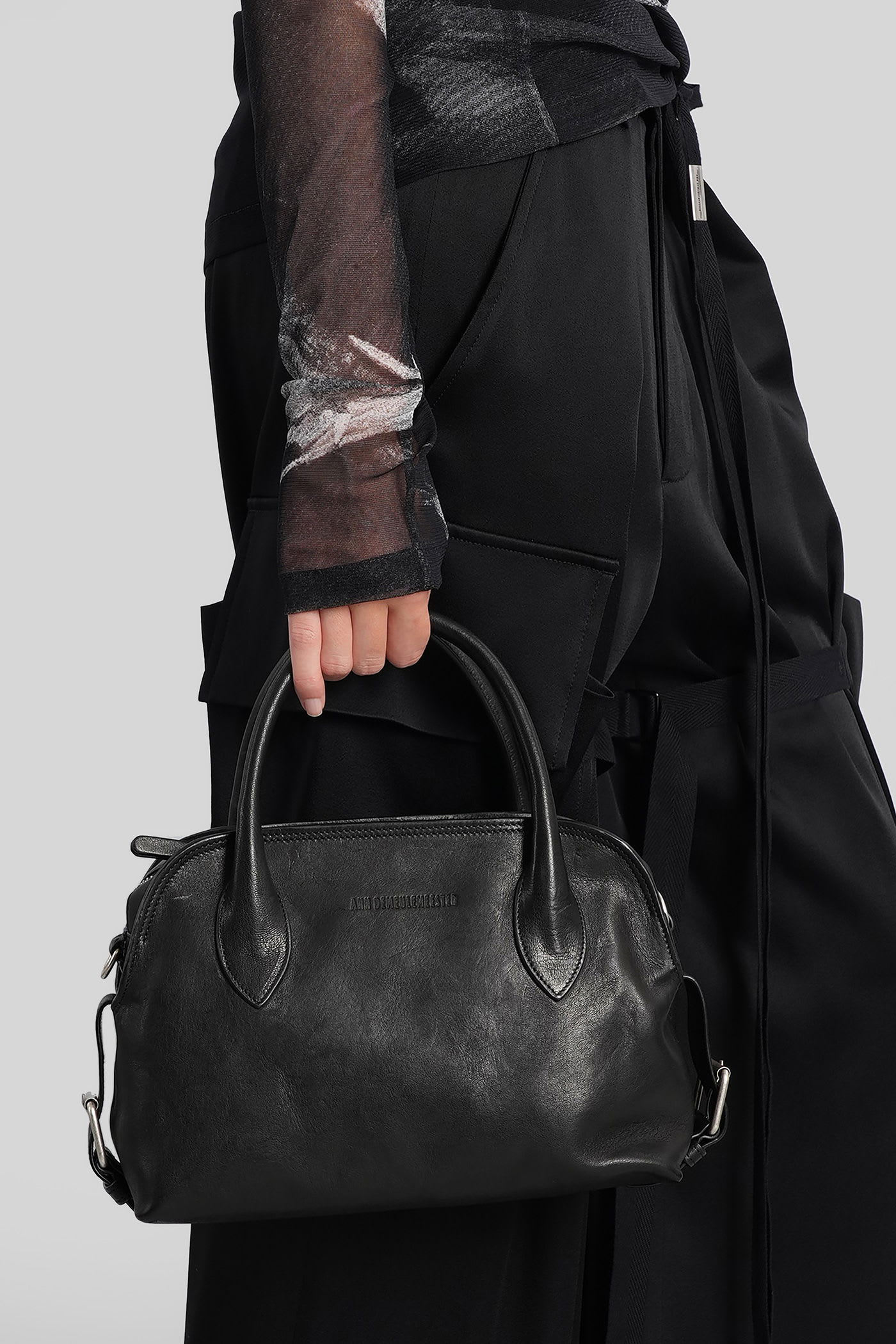 Ann Demeulemeester Medium Josse Top-handle Tote Bag In Black