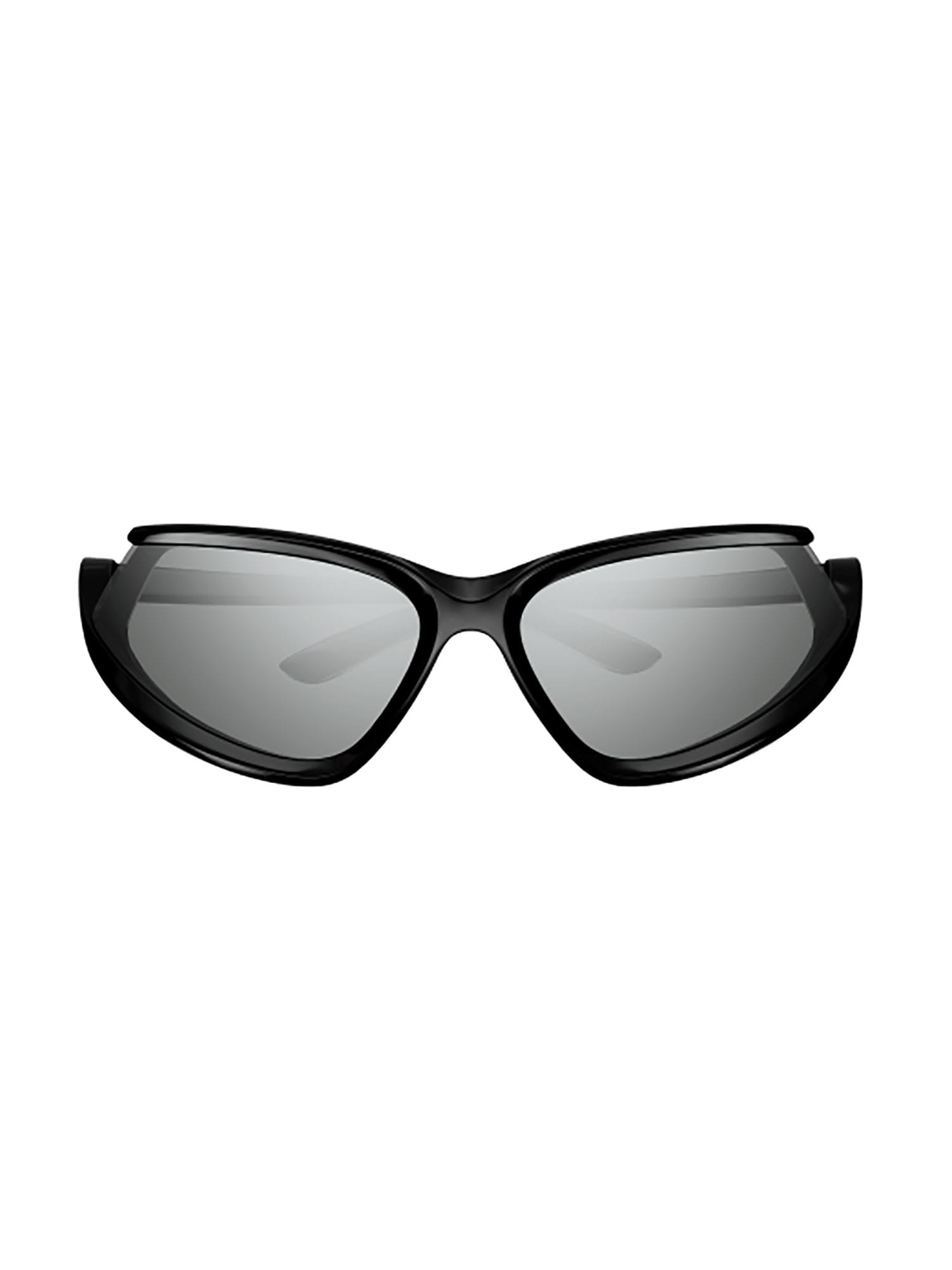 Shop Balenciaga Bb0289s Sunglasses In 001 Black Black Silver