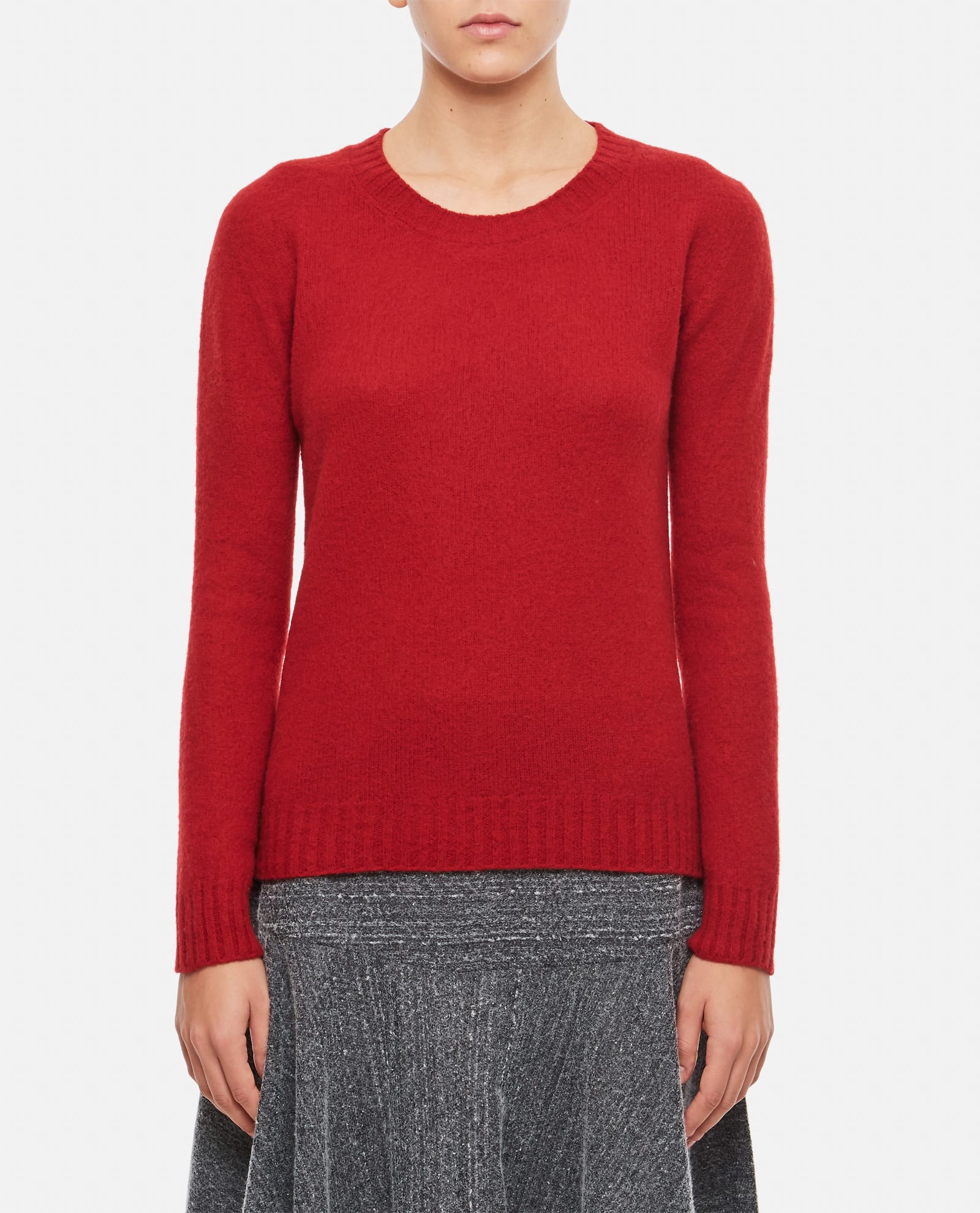 Shop Drumohr Lambswool Sweater In Red