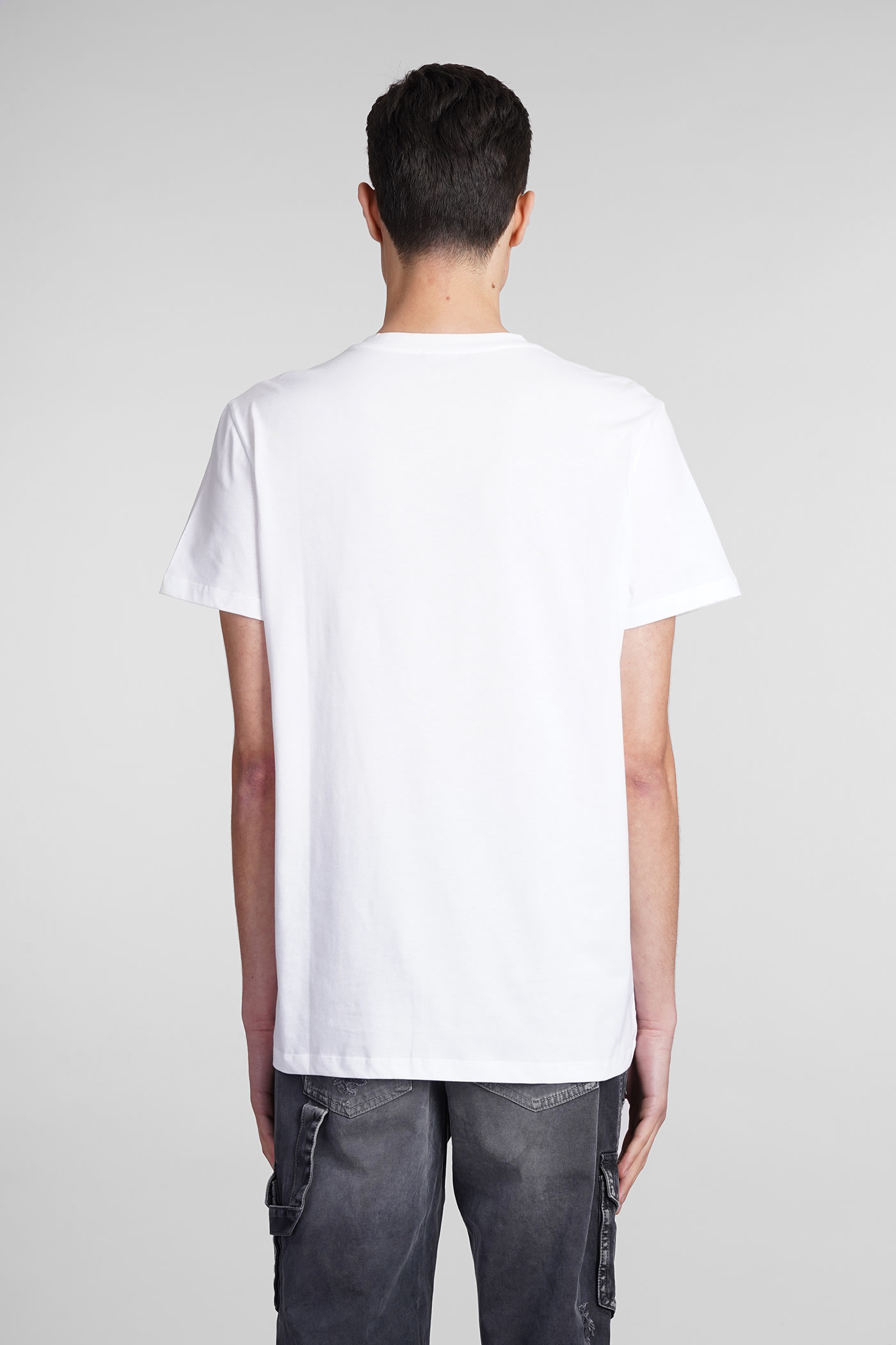 Shop Balmain T-shirt In White Cotton