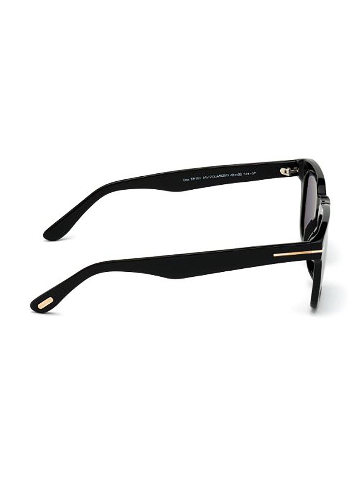 Tom Ford Dax Sunglasses In 5001v - Nero Lucido / Blu