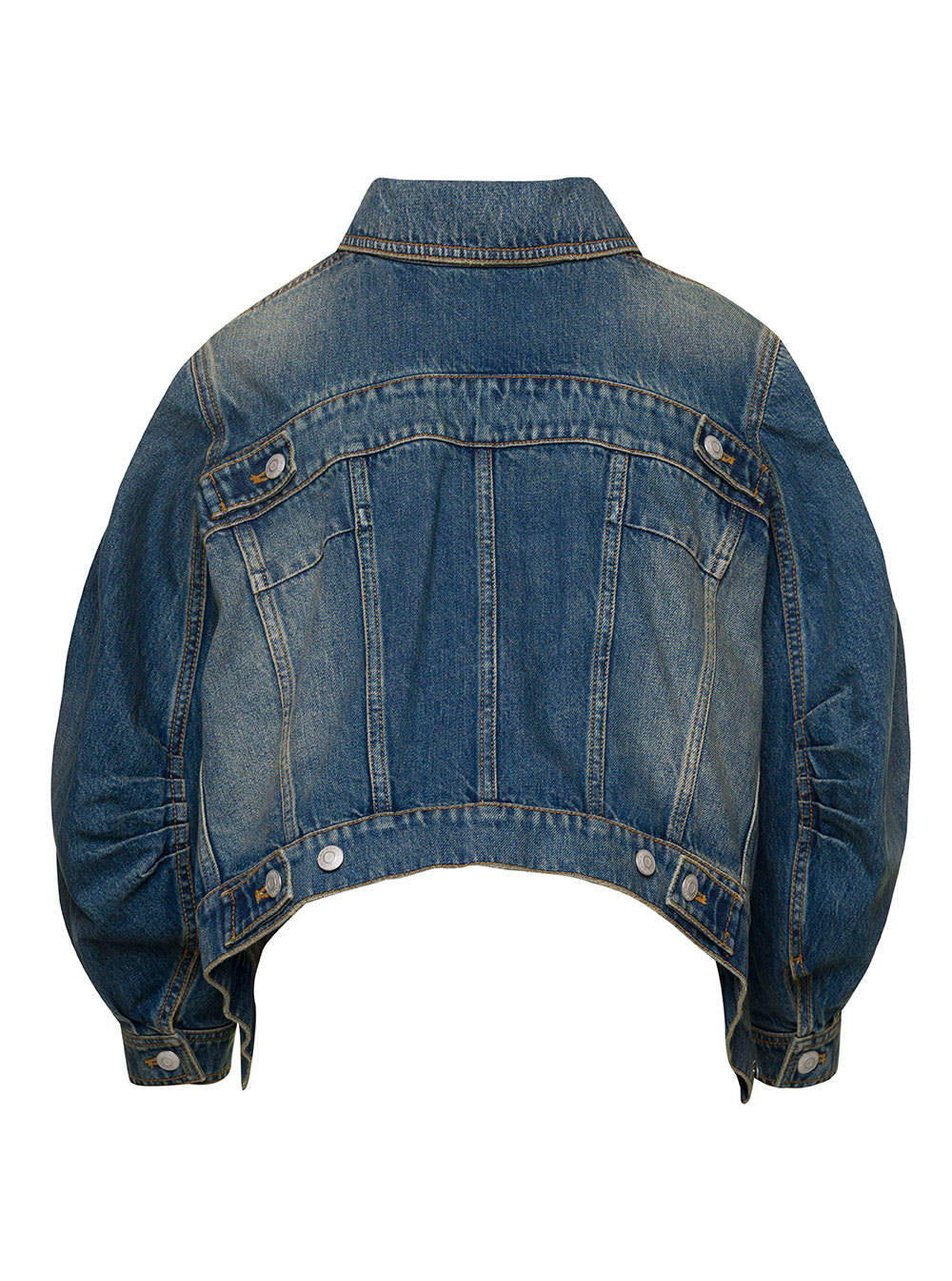 Buy Balmain Distressed-effect Denim Jacket - Blue At 65% Off