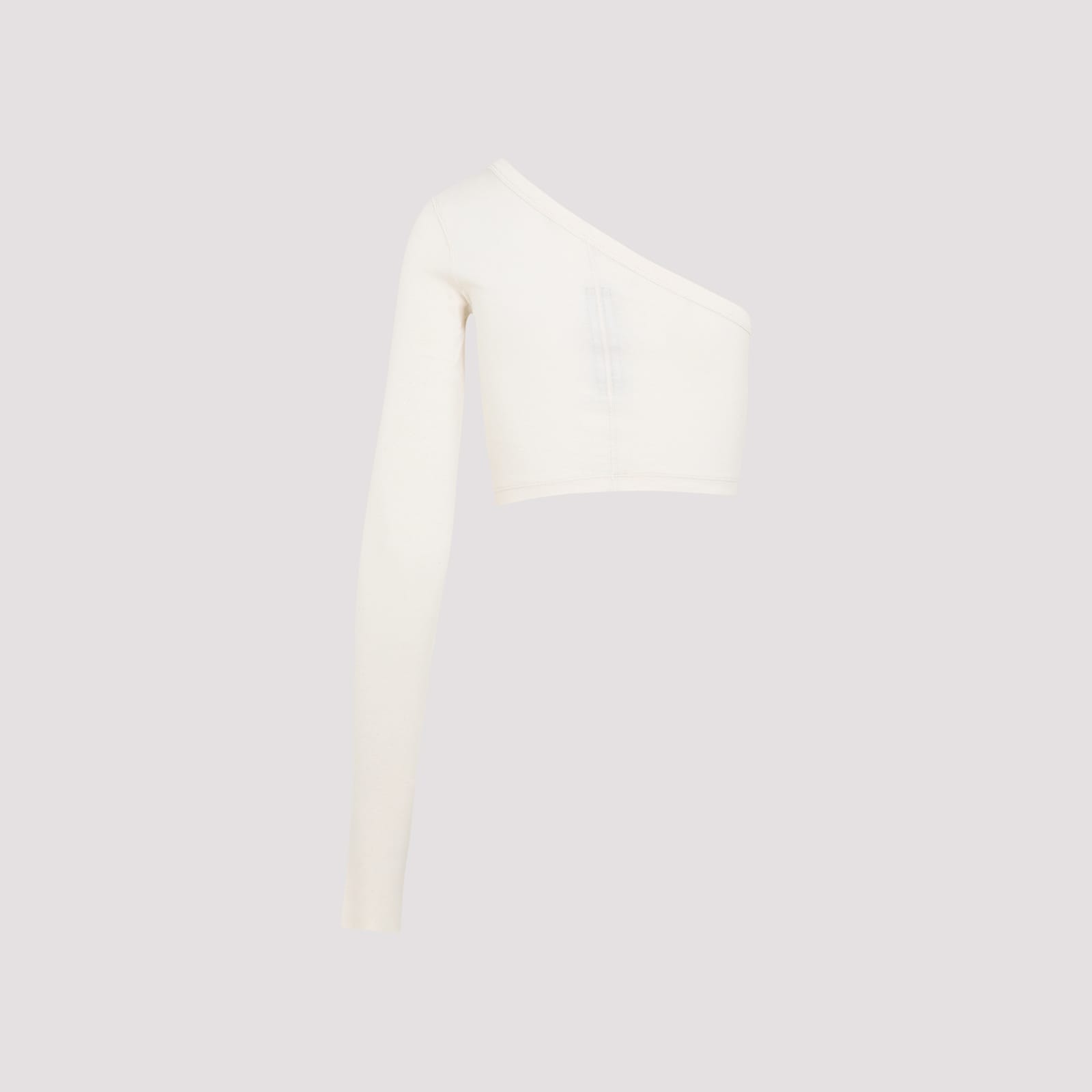 Rick Owens Ziggy One-shoulder Top In Natural