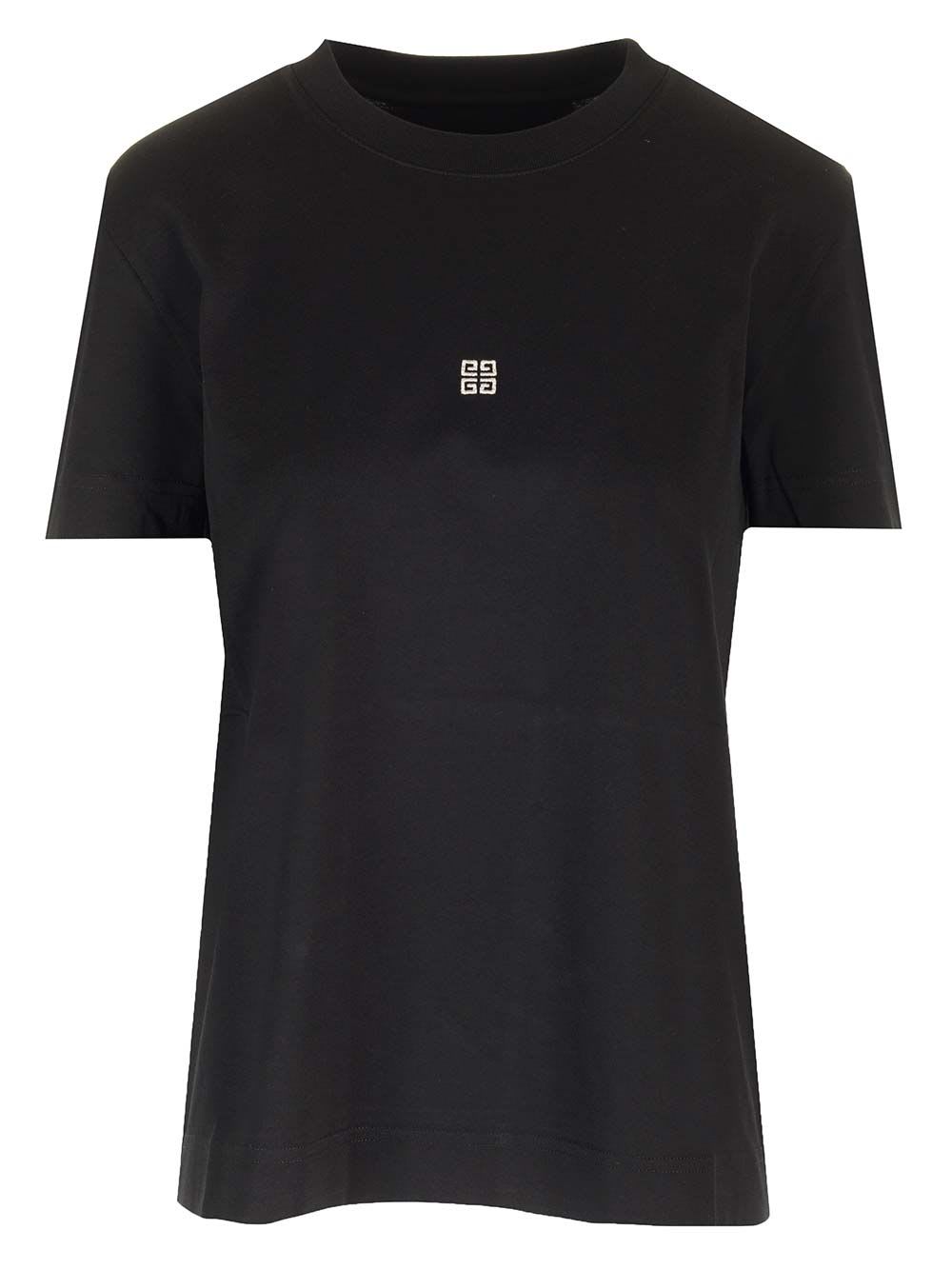 Shop Givenchy Slim Fit Cotton T-shirt In Black