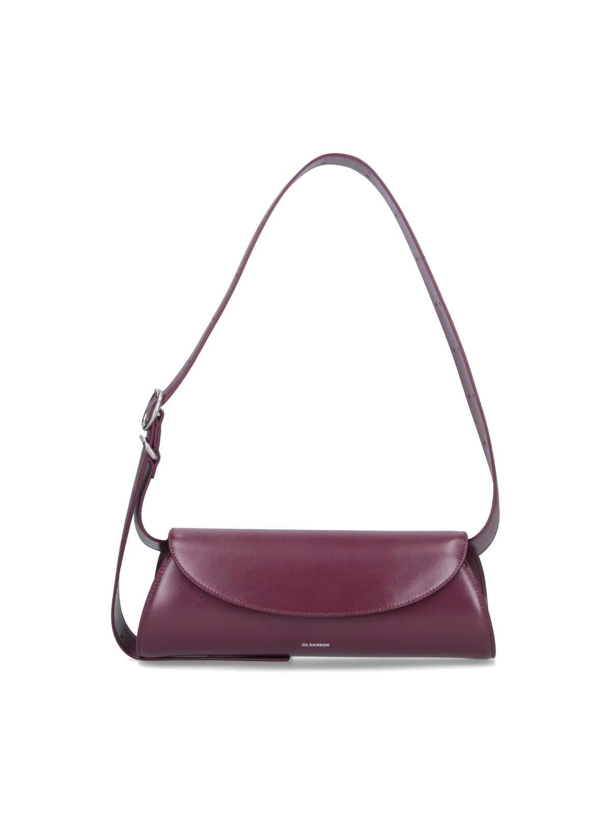 Jil Sander Small Shoulder Bag Cannolo In Burgundy