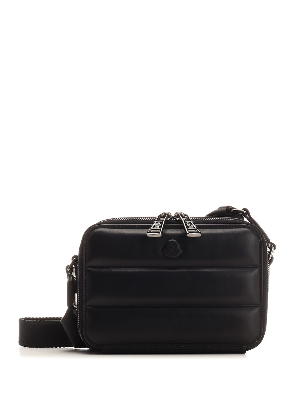 Shop Moncler Horizontal Cross Body Bag In Black