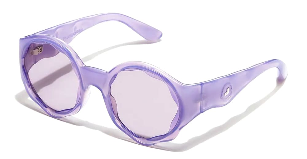 Junk Plastic Rehab Jello - Crystal Ball Sunglasses In Purple