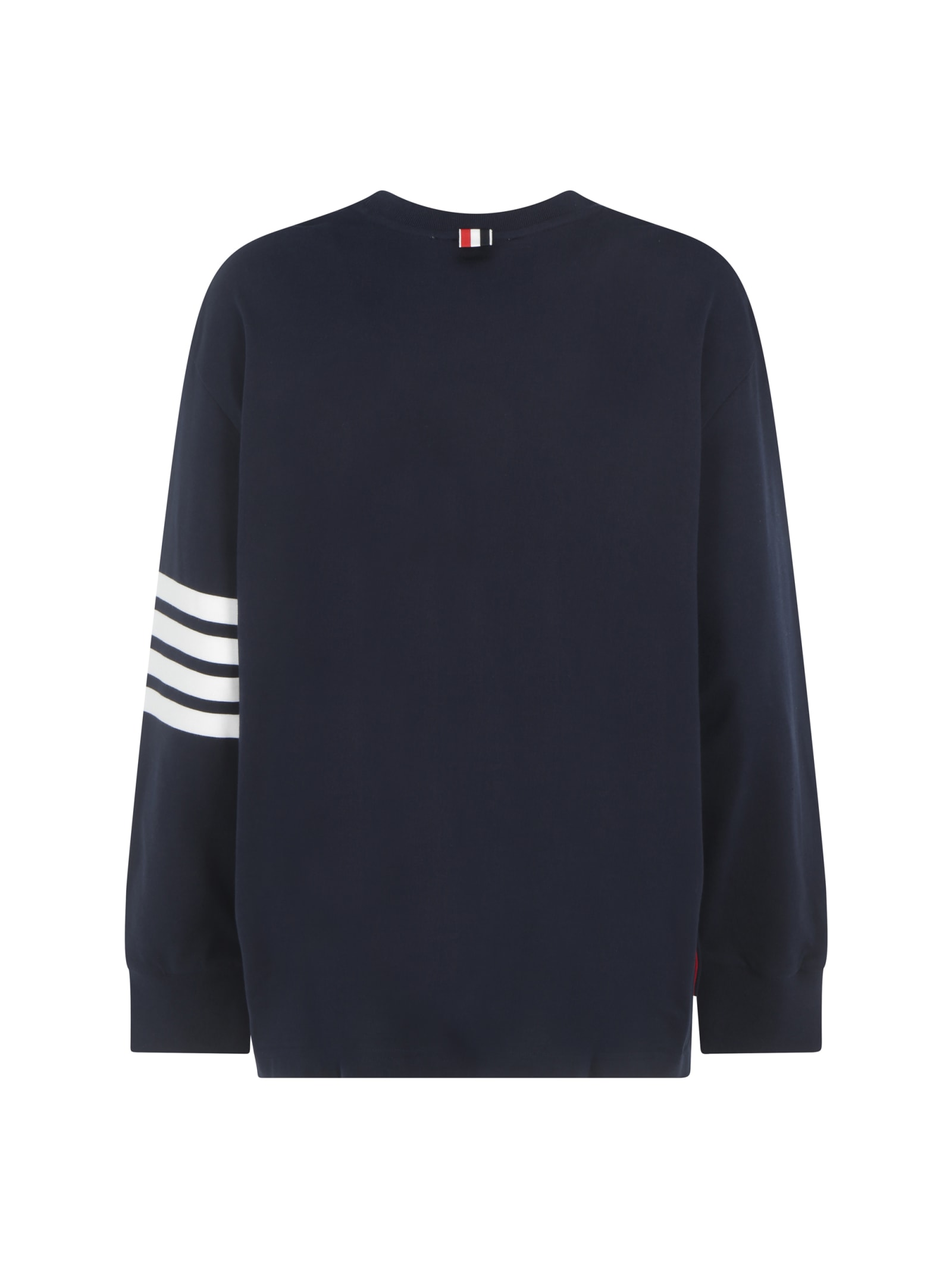 Shop Thom Browne Sweatshirt In Navy