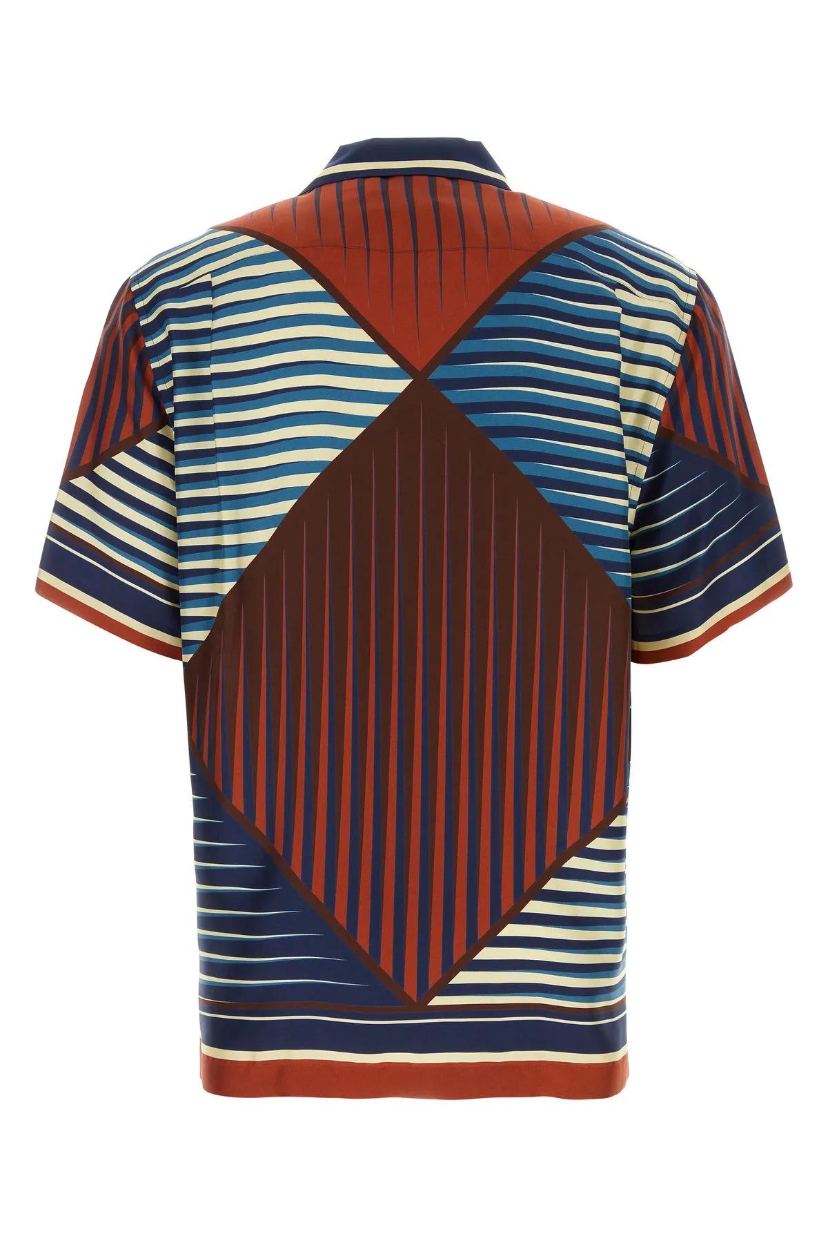 Shop Dolce & Gabbana Printed Silk Shirt In Multicolor