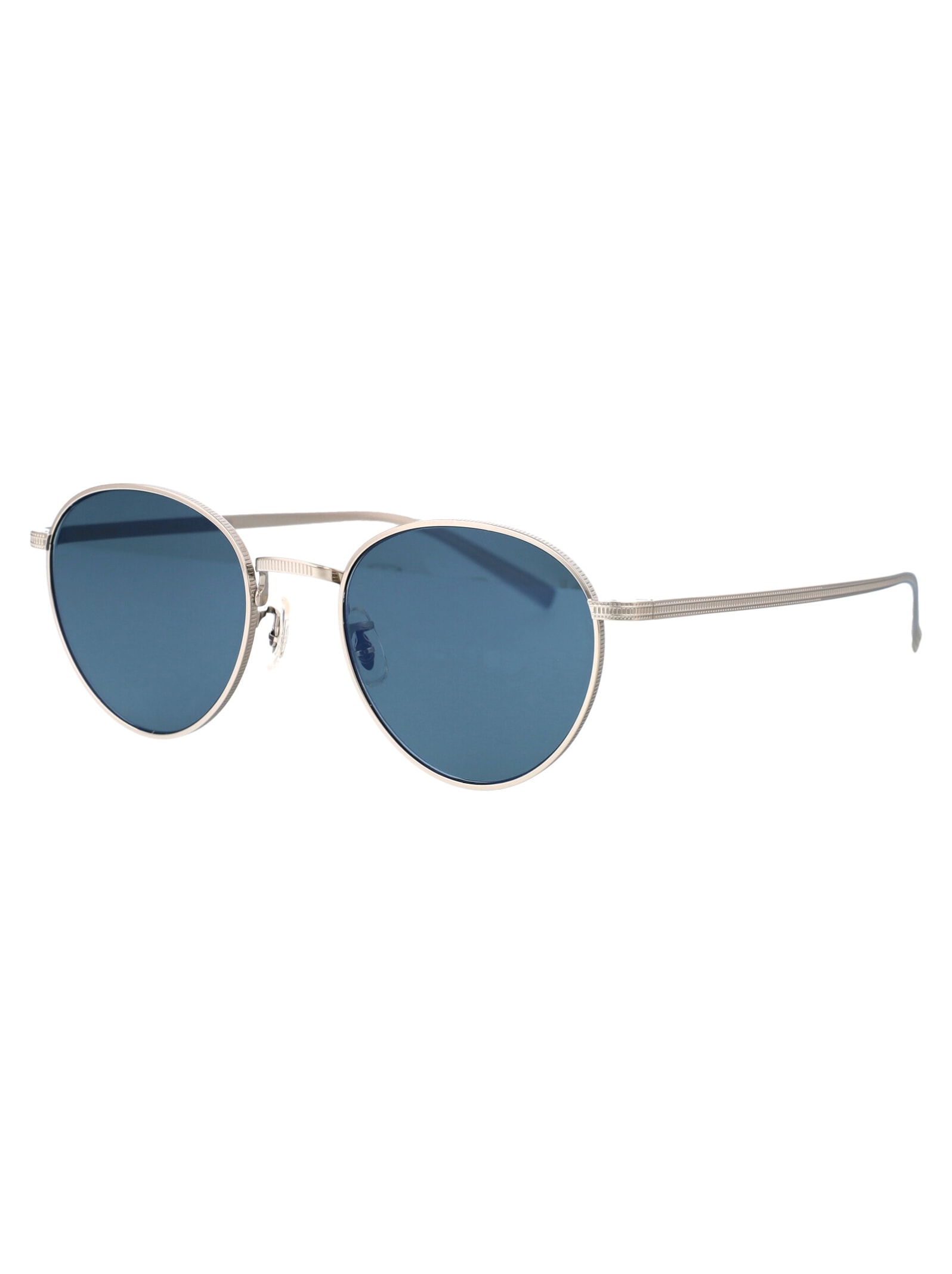Shop Oliver Peoples Rhydian Sunglasses In 5036w5 Silver