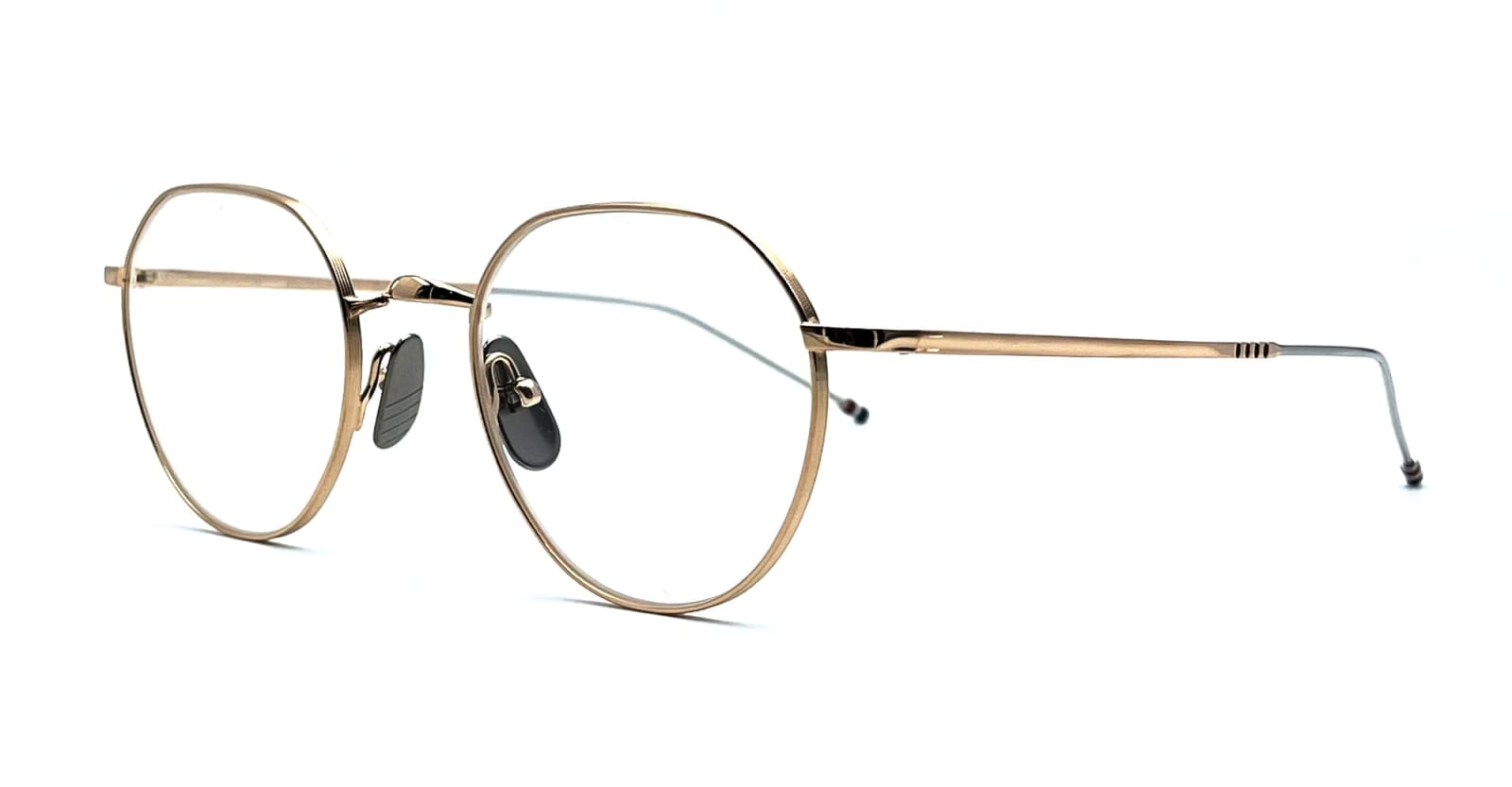 Shop Thom Browne Round - White Rx Glasses
