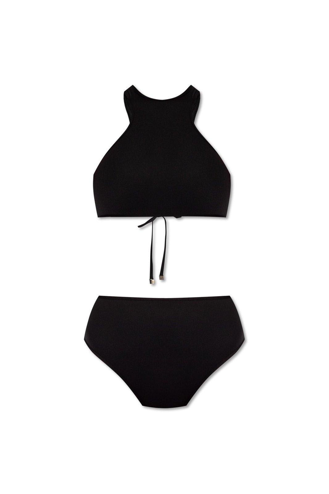 Mesh-panelling Bikini Set