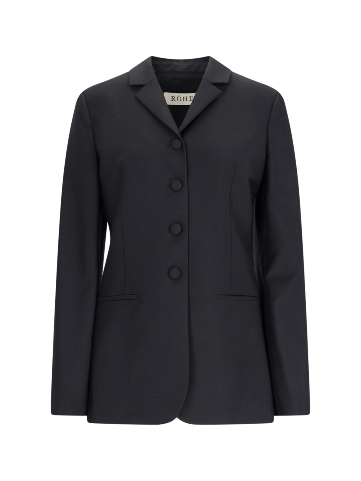 Shop Rohe Single-breasted Blazer In Black