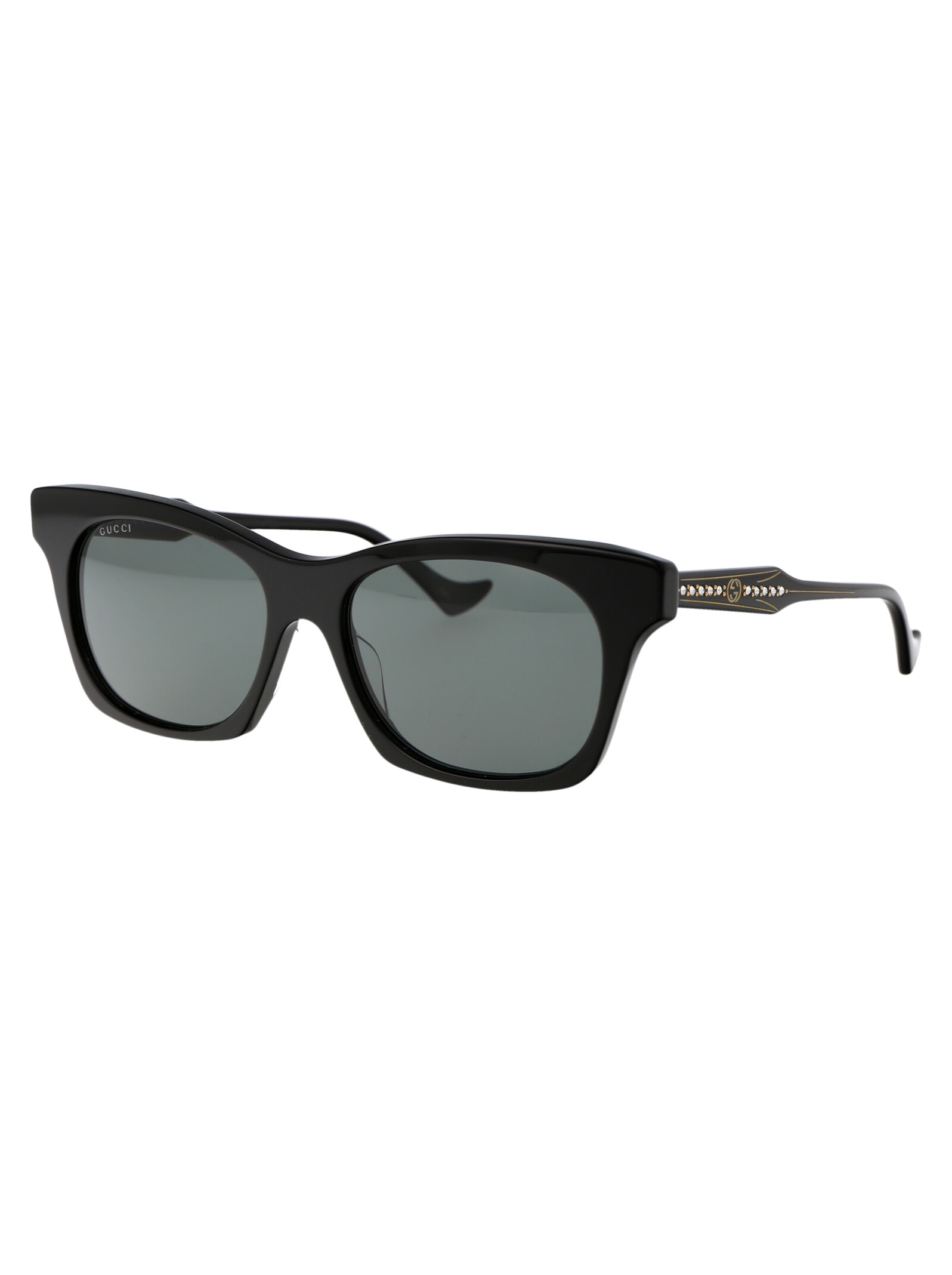 Shop Gucci Gg1299s Sunglasses In 001 Black Black Grey