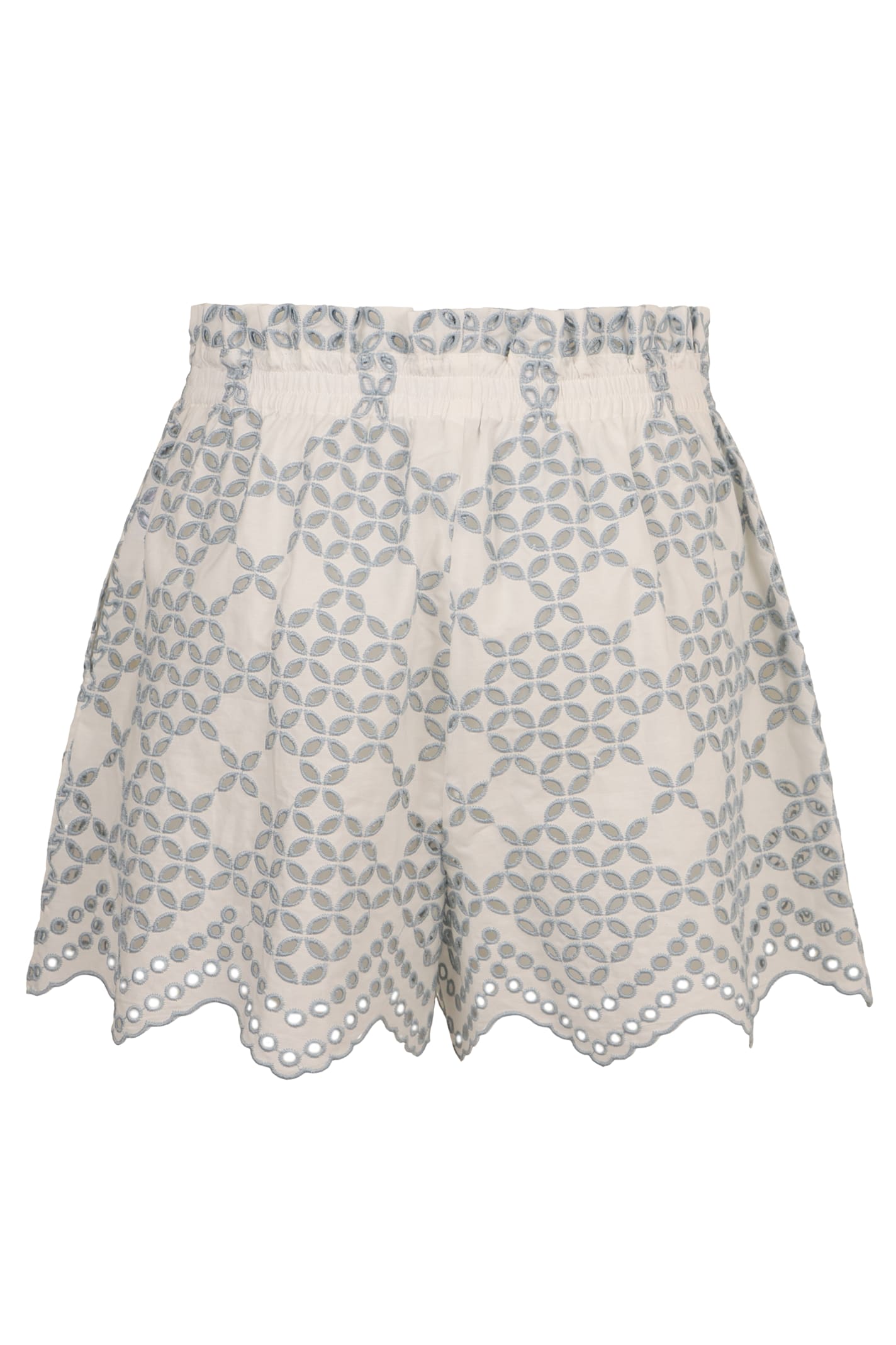 Raquel Diniz Sangallo Lace Shorts In White