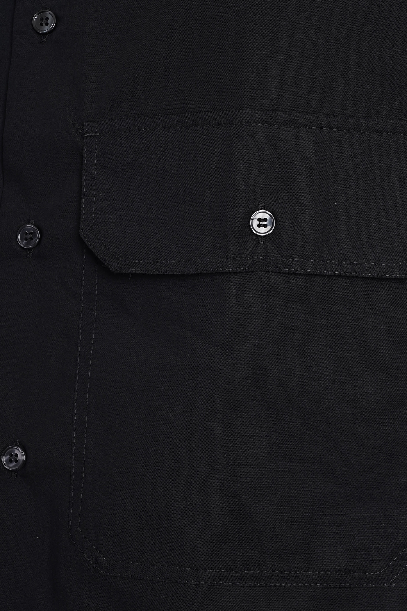 Shop Emporio Armani Shirt In Black Cotton