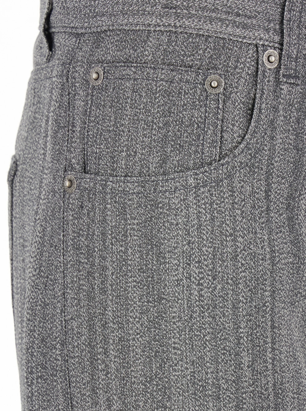 Phoebe Philo Grey Jeans With Belt Loops And Tapered Leg In Denim Woman In Gray