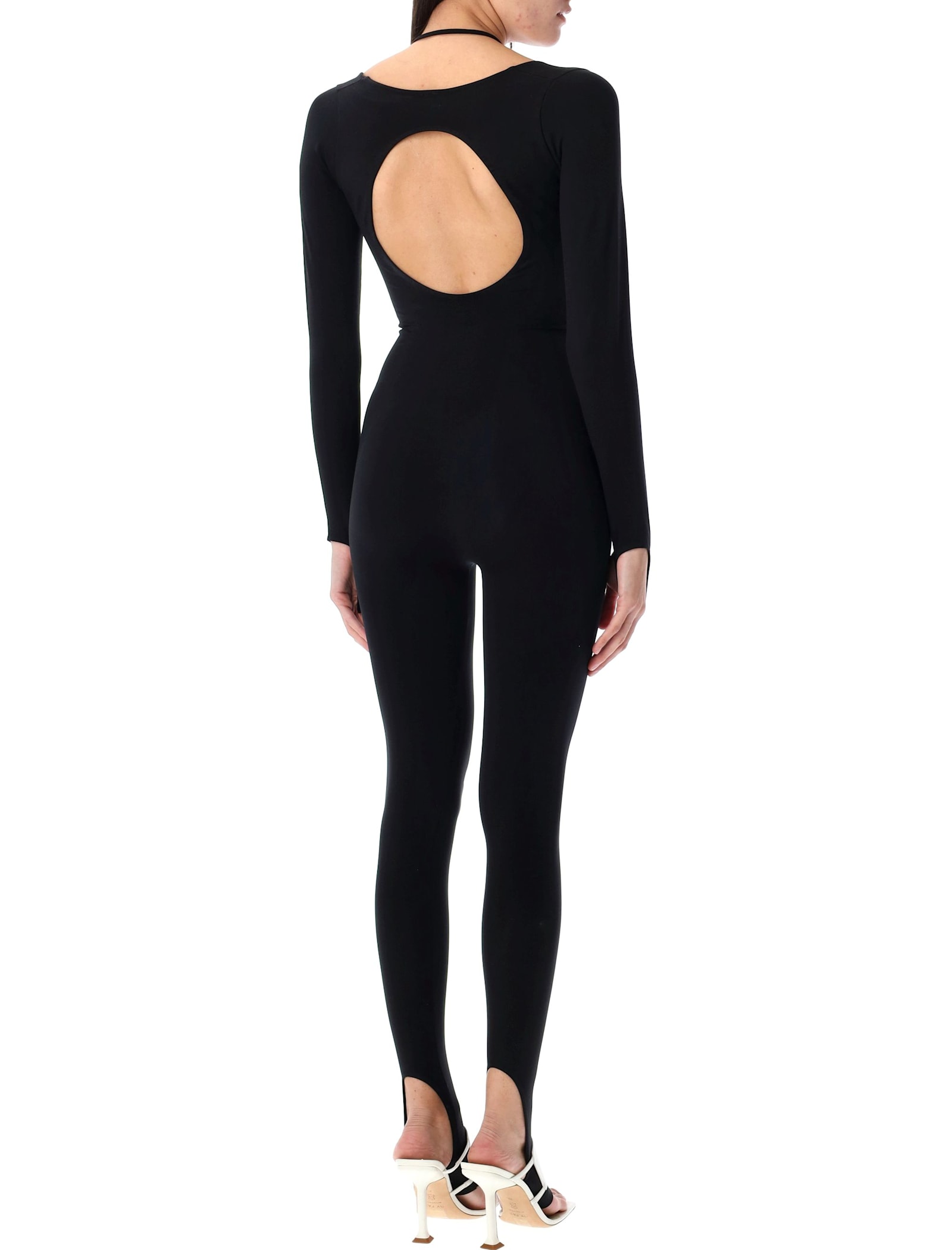 Andreädamo Sculpting Jersey Jumpsuit In Black
