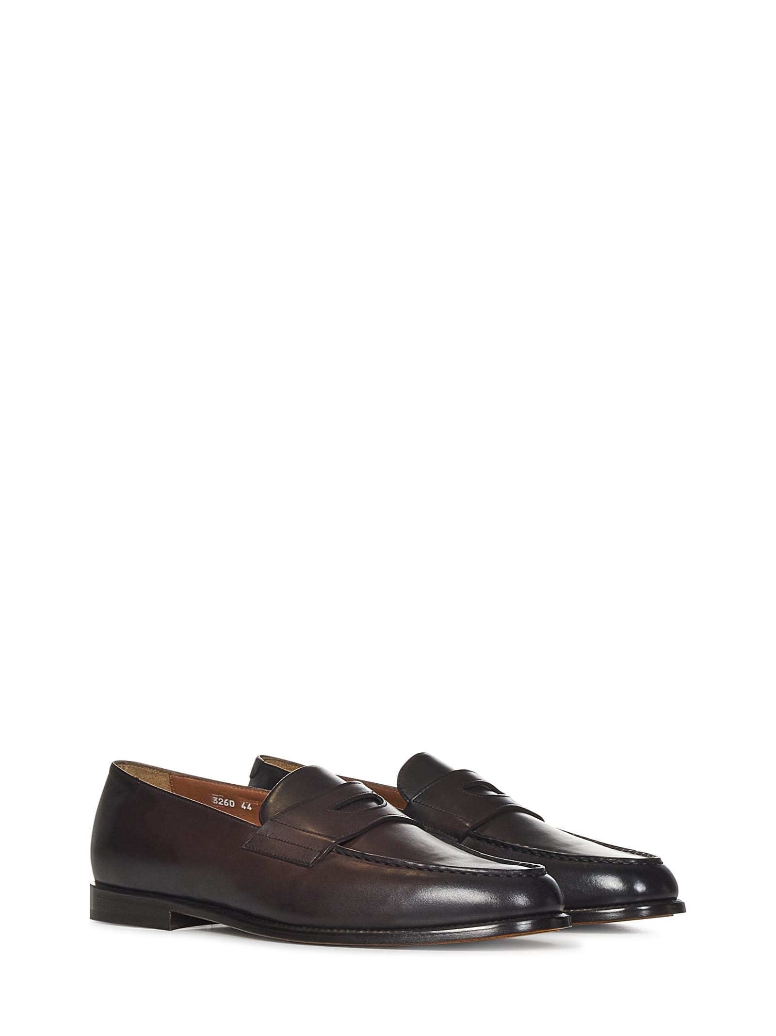 Shop Doucal's Mario Loafers In Moro