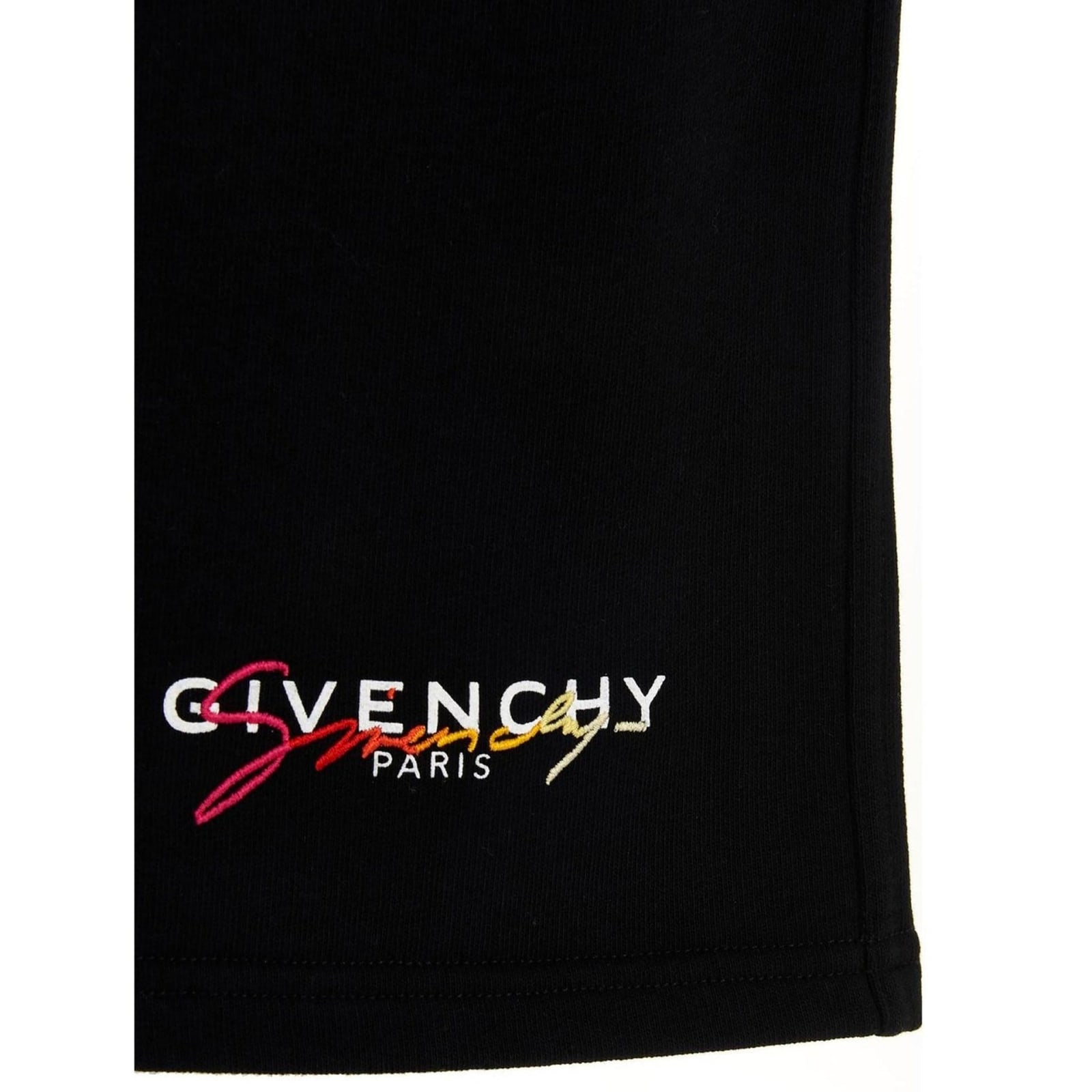 Shop Givenchy Logo Track Shorts In Black