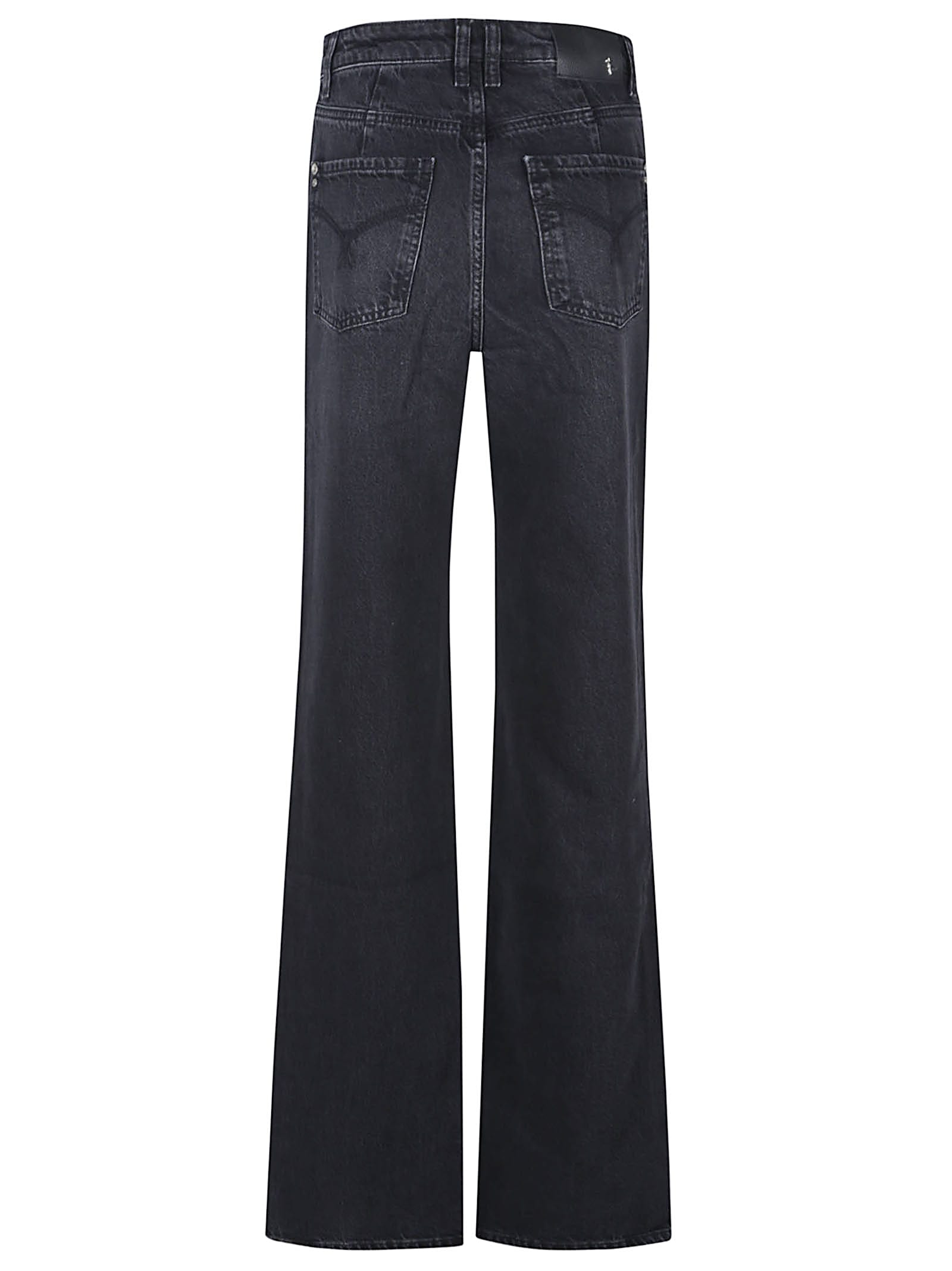 Patrizia Pepe High-waisted Jeans In Black