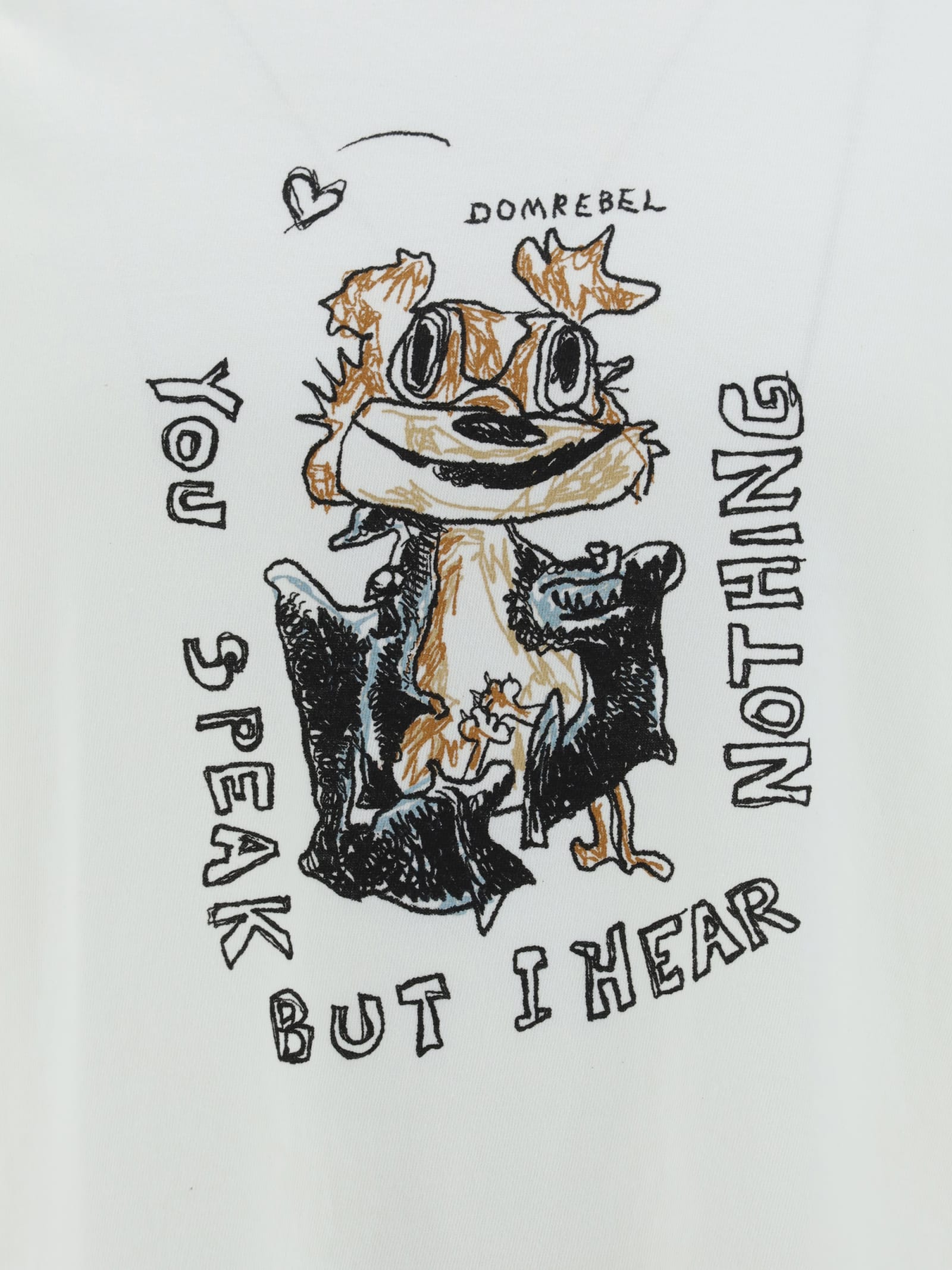 Shop Domrebel Speak T-shirt In Ivory