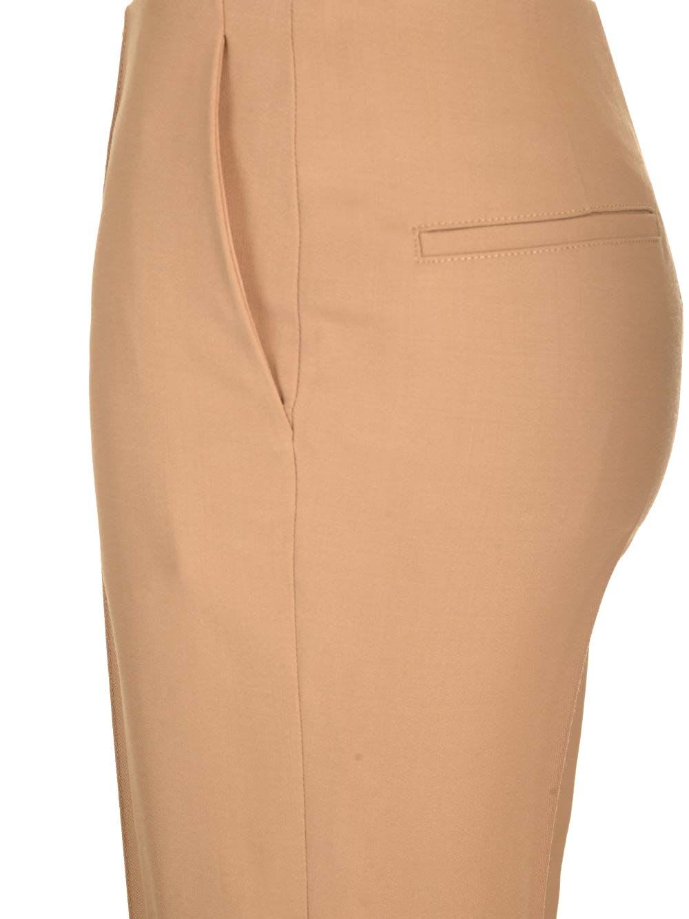 Shop Chloé Tailored Trousers In Beige