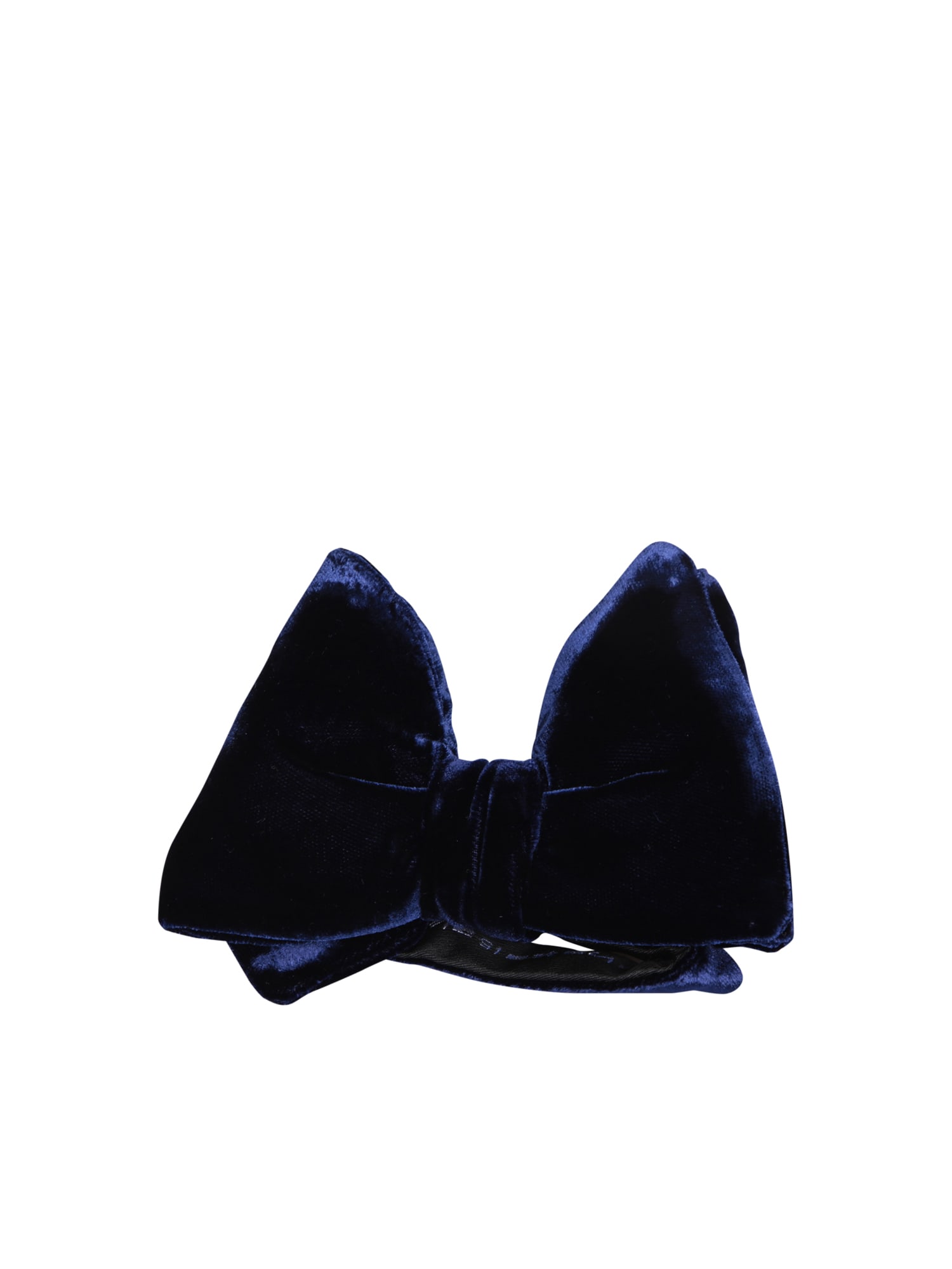 Tom Ford Velvet Bow Tie In Blue