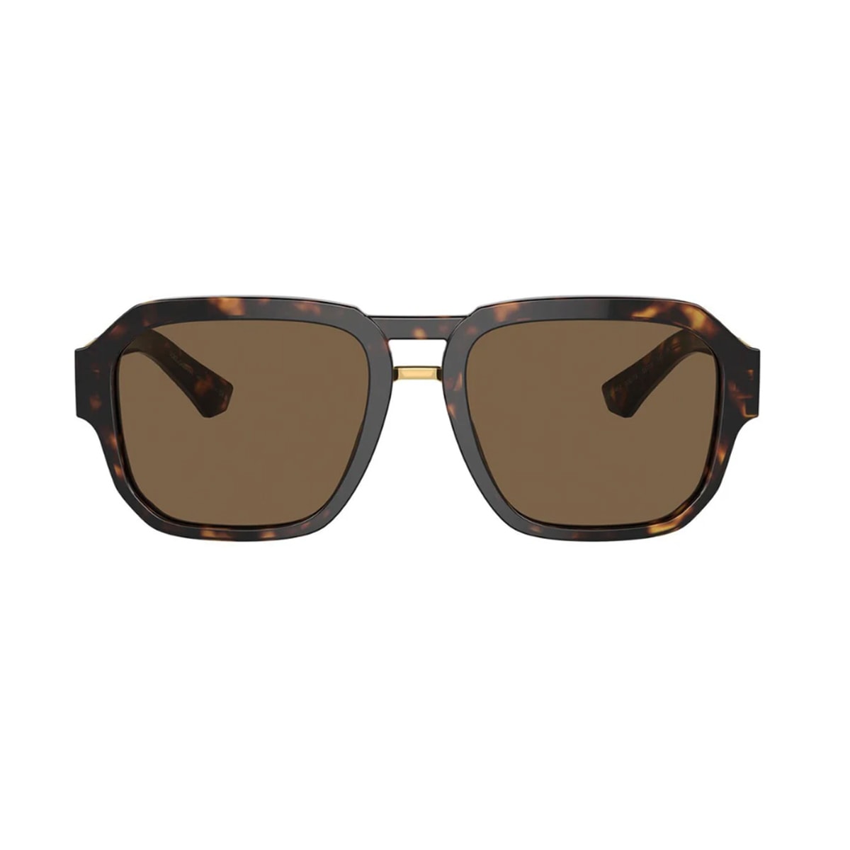 Shop Dolce &amp; Gabbana Eyewear Dg4464 Linea Mirror Logo 502/73 Havana Sunglasses In Marrone