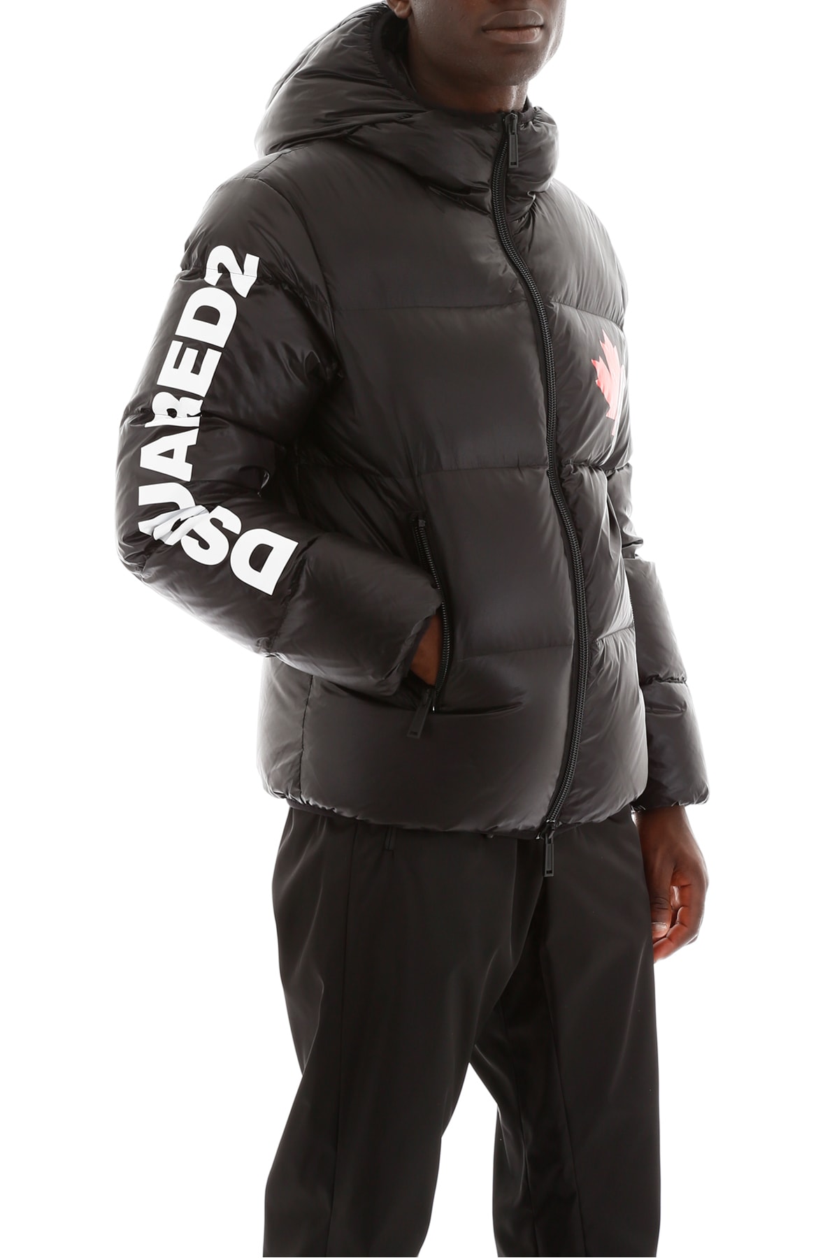 Dsquared2 Dsquared2 Puffer Jacket With Logo - BLACK (Black) - 10987960 ...