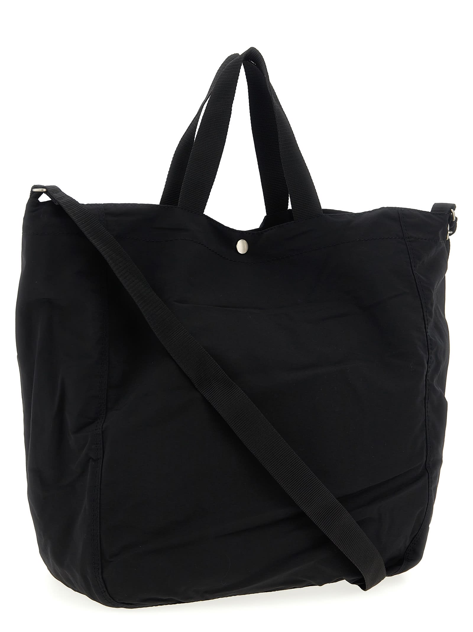 Comme Des Garçons Homme Deux Logo Shopping Bag In Black