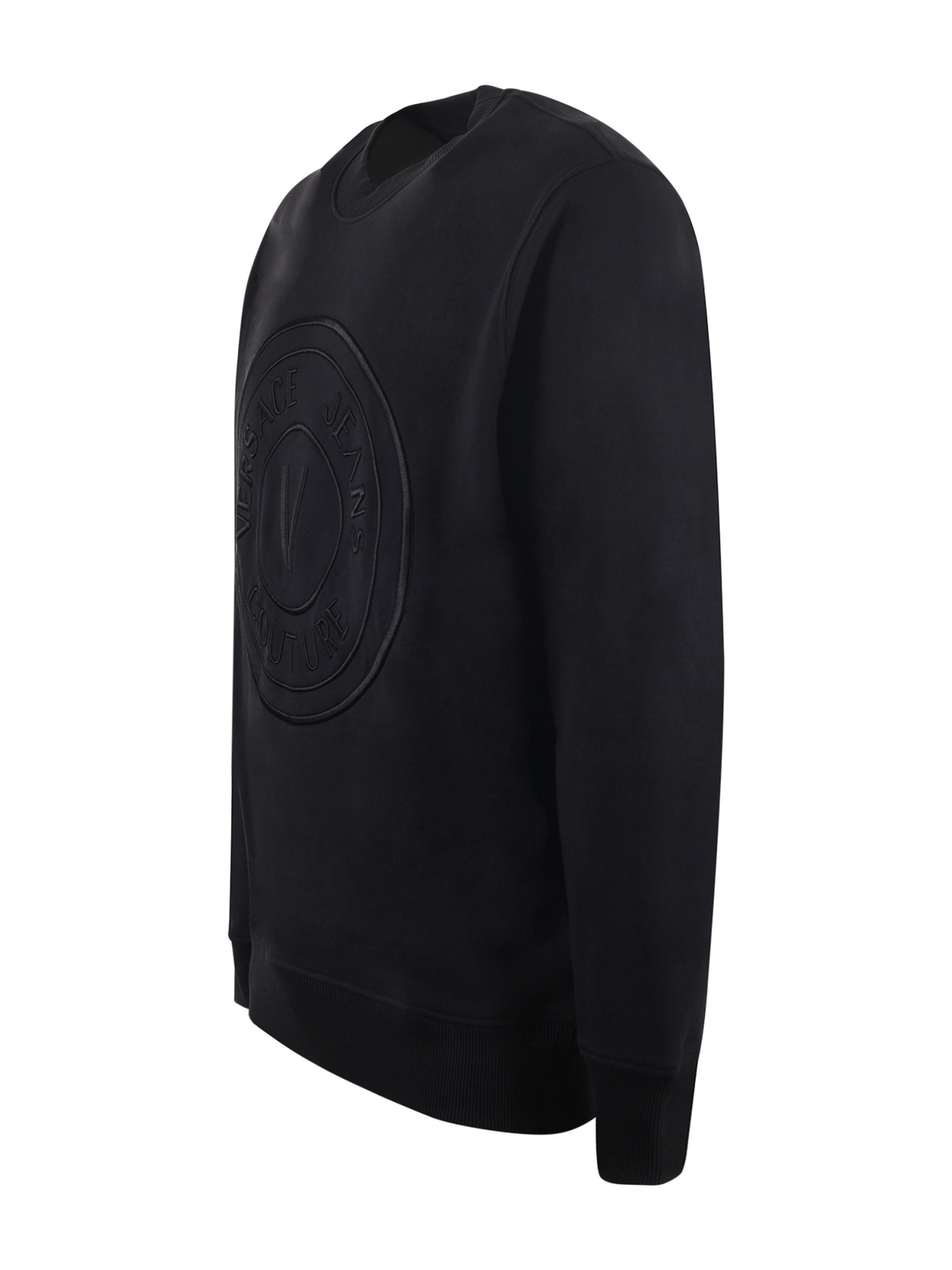 Shop Versace Jeans Couture Sweatshirt In Black