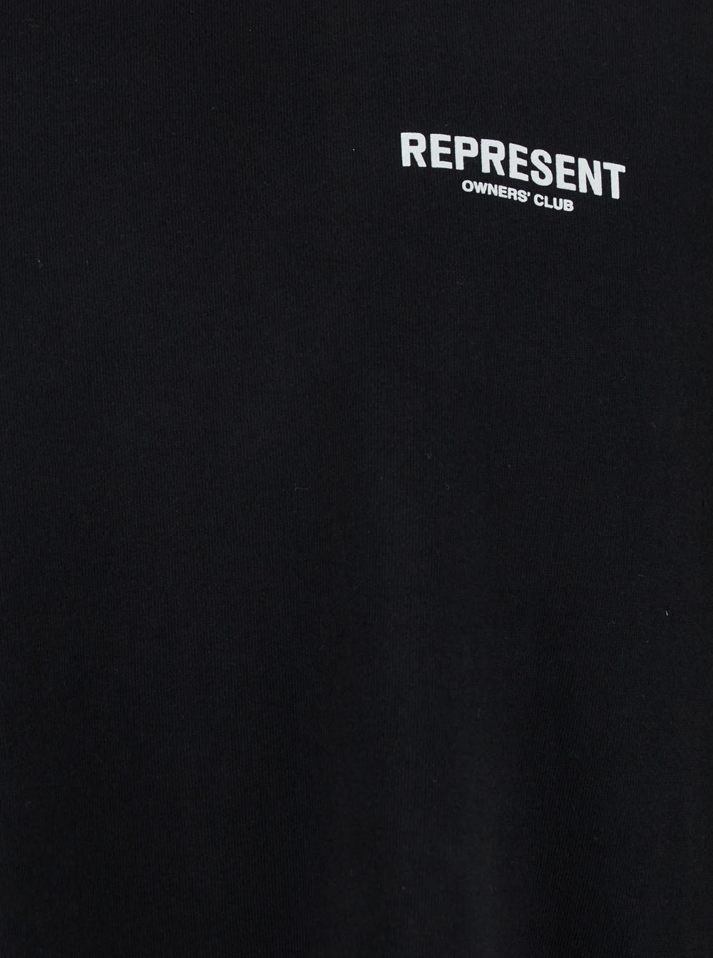 Represent Black T-shirt With Logo On The Front And Maxi Logo On The Back In Cotton Man In Black