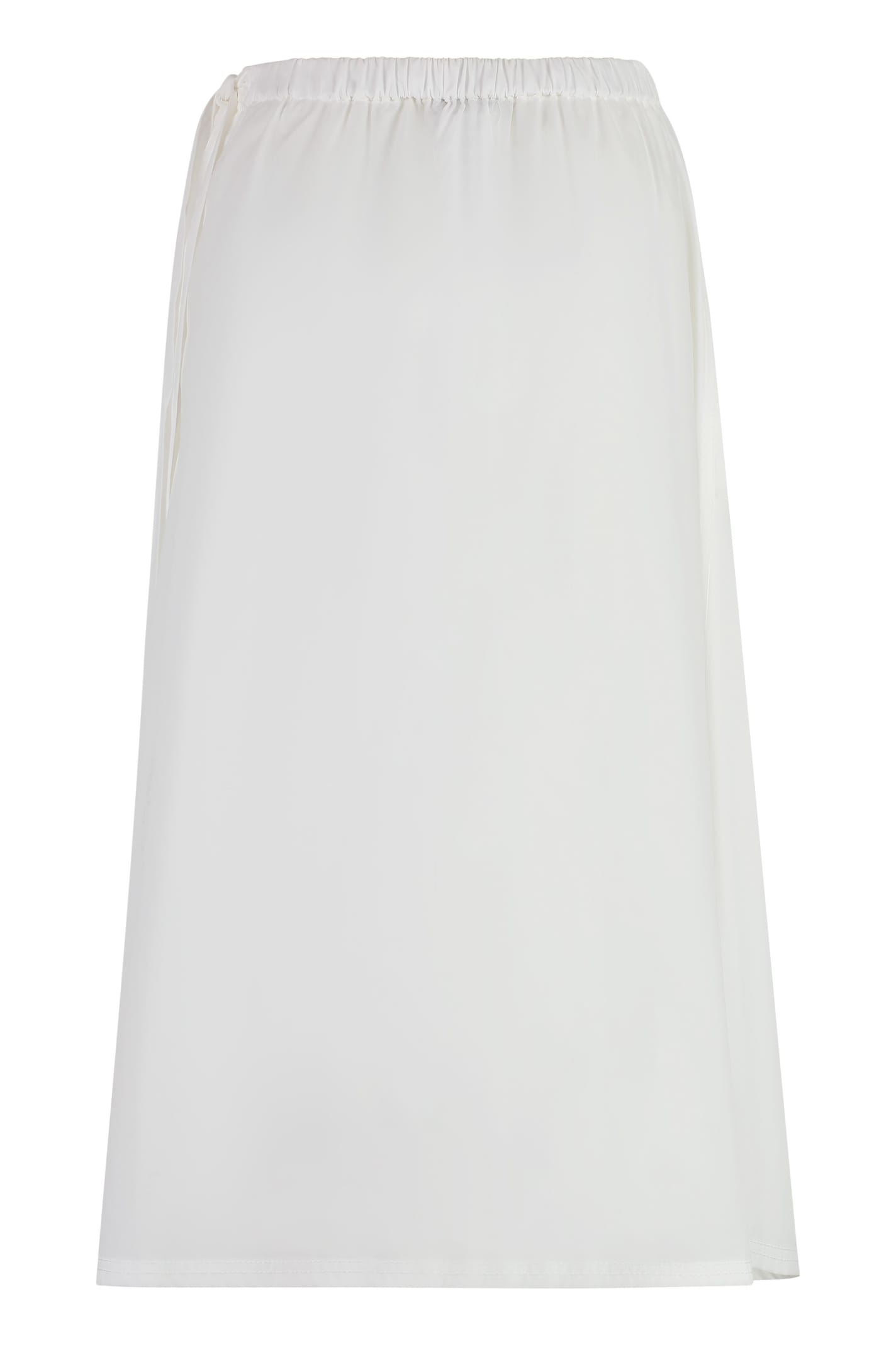 Shop Weekend Max Mara Donata Poplin Skirt In White