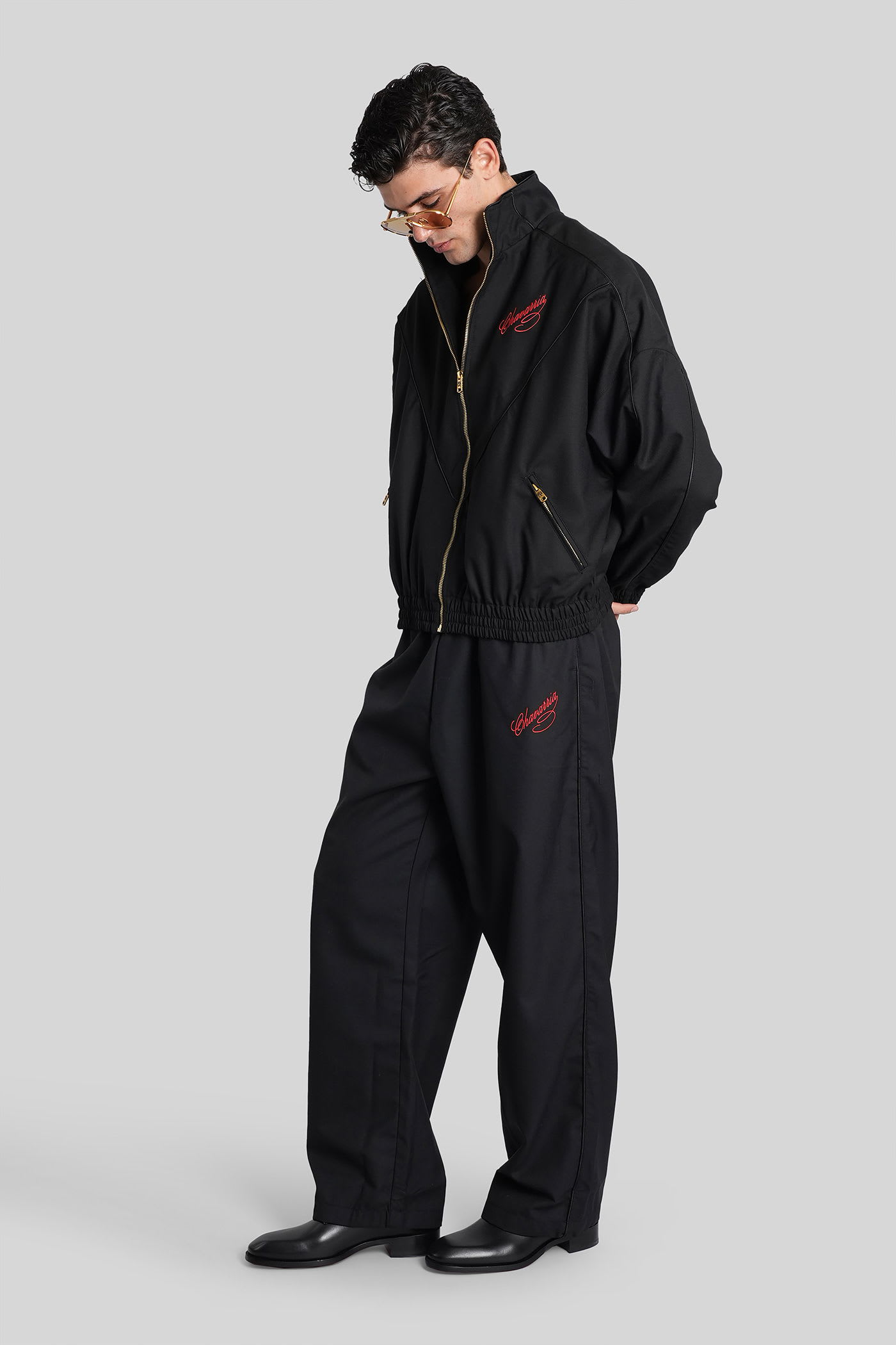 Willy Chavarria Ruff Rider Pant Pants In Black Wool In Black