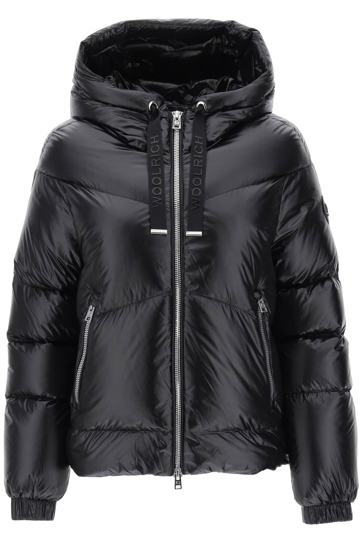 Woolrich Nylon Down Jacket In Black