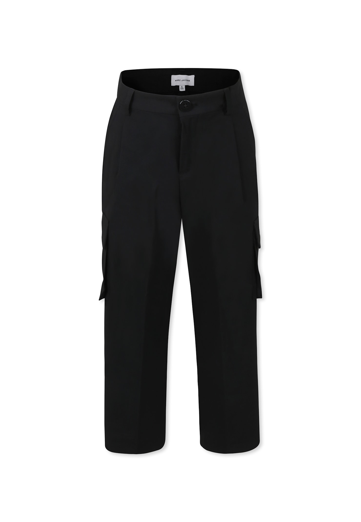Marc Jacobs Black Trousers For Boy With Logo In Black