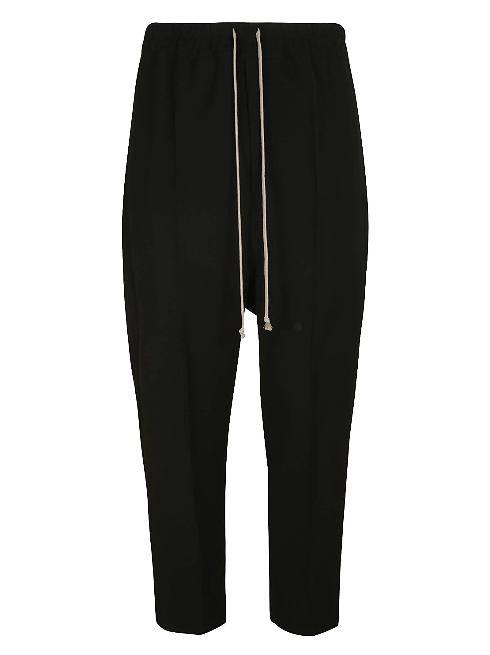 RICK OWENS DRAWSTRING ASTAIRES CROPPED TROUSERS,RU21S6395WE09 09