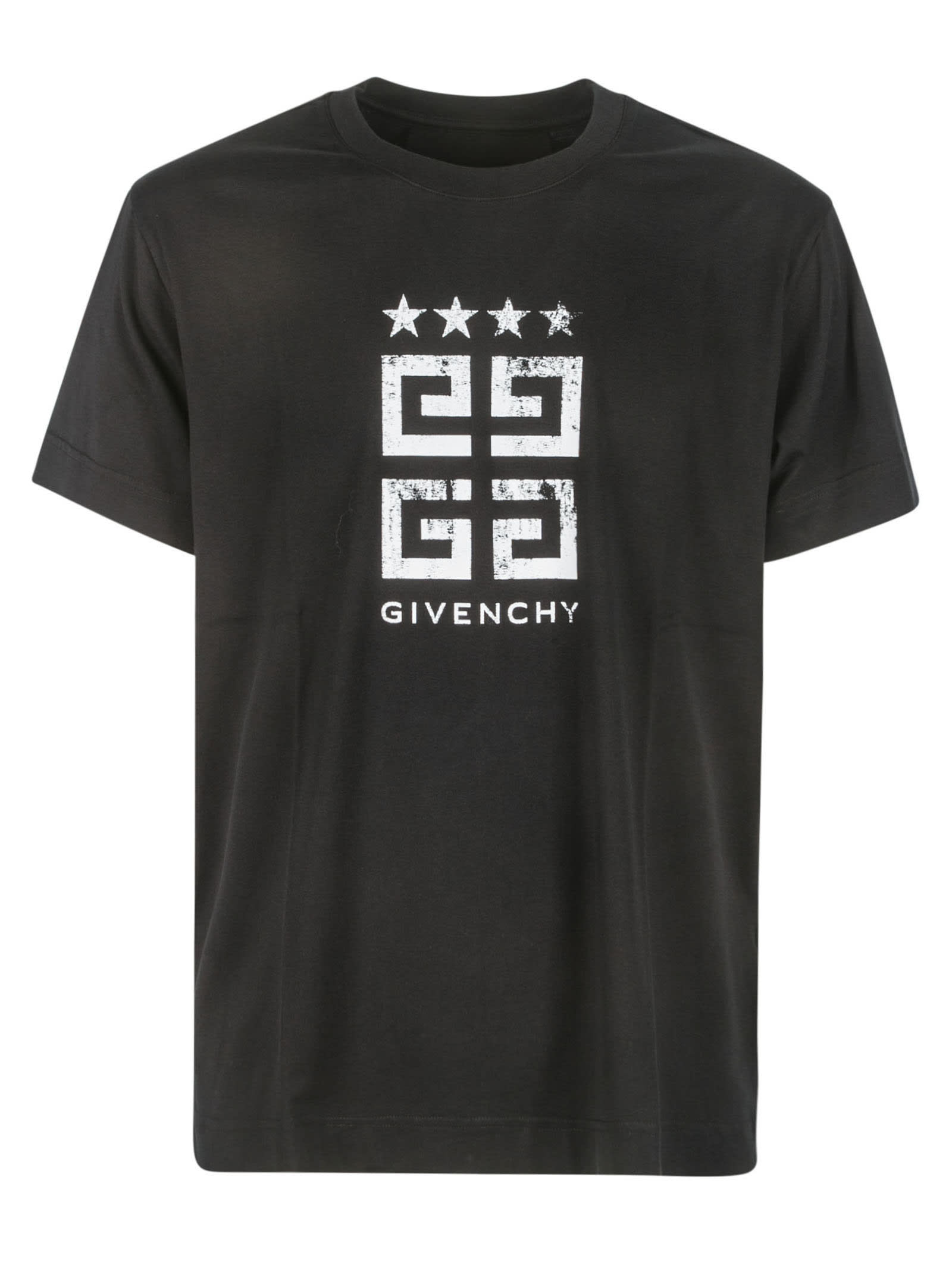 Givenchy X Josh Smith Bleach-print Cotton Bowling Shirt