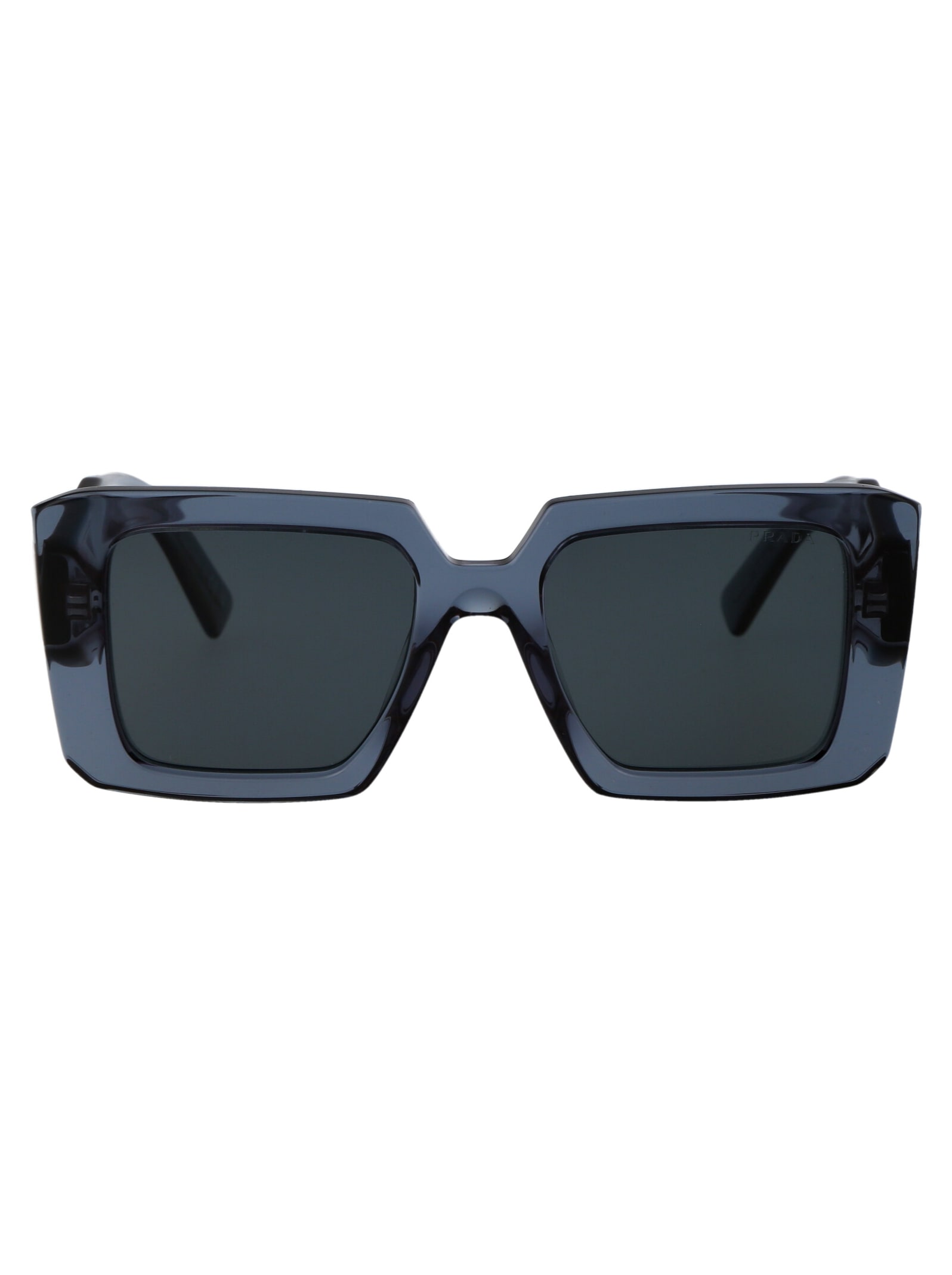 Shop Prada 0pr 23ys Sunglasses In 19o70b Transparent Graphite